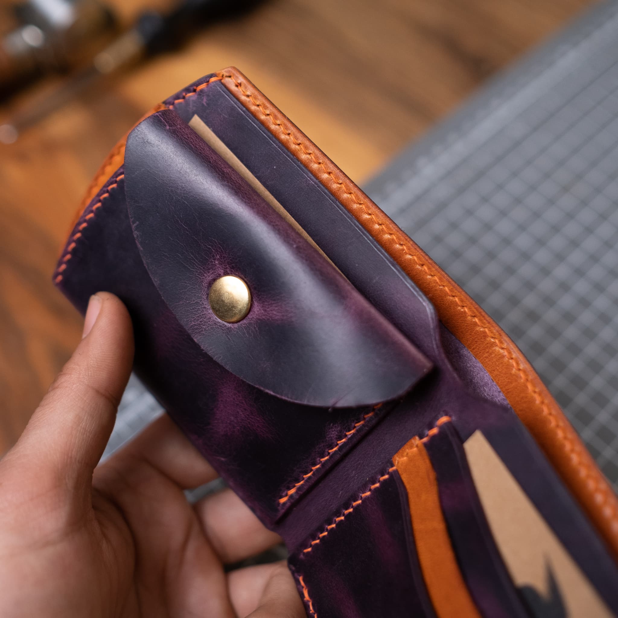 Model X Broken Coin Bolmeli Back Pocket Wallet   Unique Gift Ideas   Boyfriend Gift   Girlfriend Gift   Father Gift