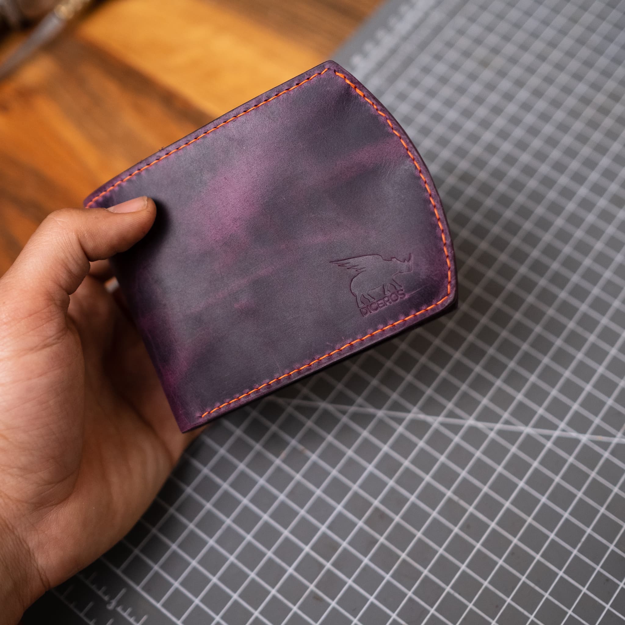Model X Broken Coin Bolmeli Back Pocket Wallet   Unique Gift Ideas   Boyfriend Gift   Girlfriend Gift   Father Gift