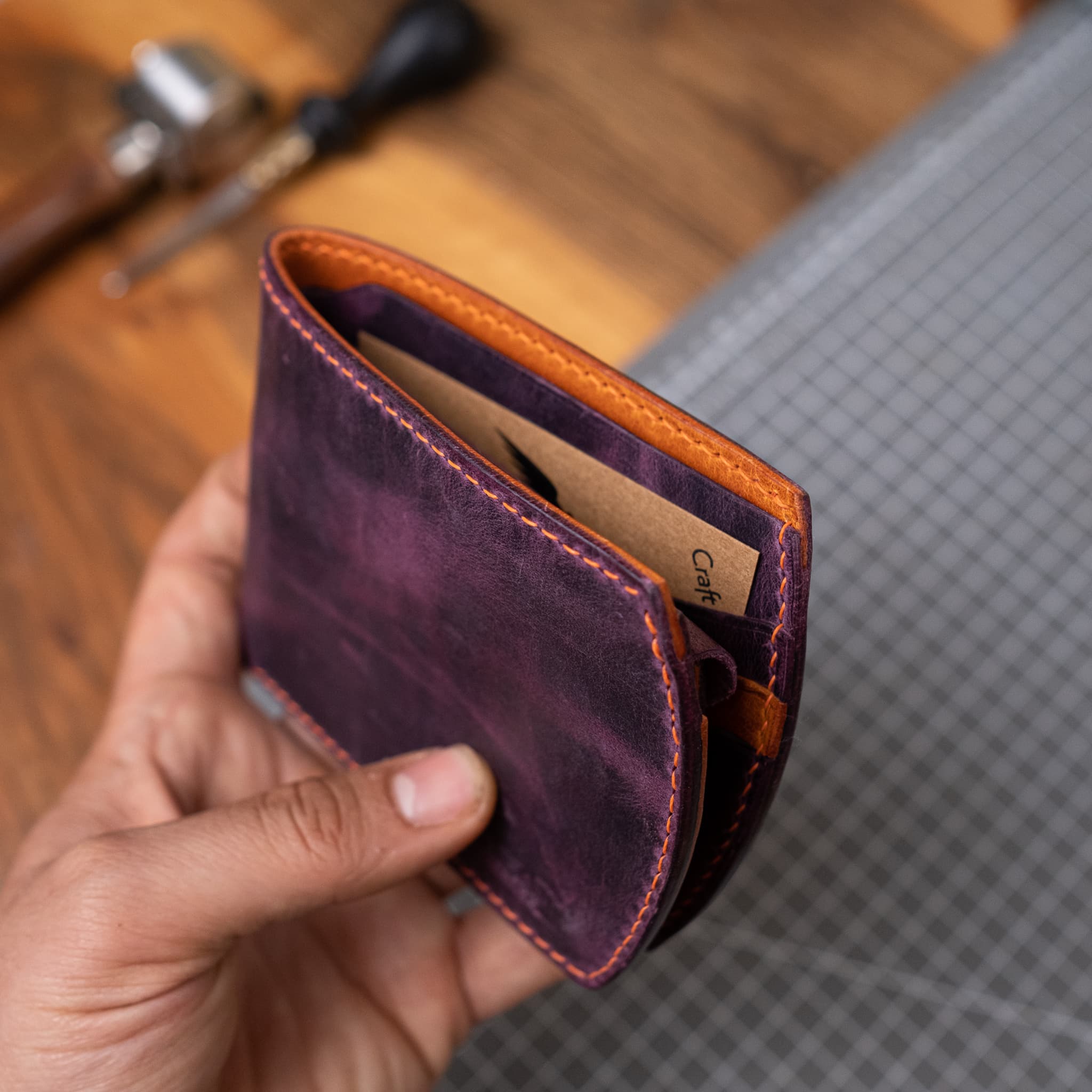Model X Broken Coin Bolmeli Back Pocket Wallet   Unique Gift Ideas   Boyfriend Gift   Girlfriend Gift   Father Gift