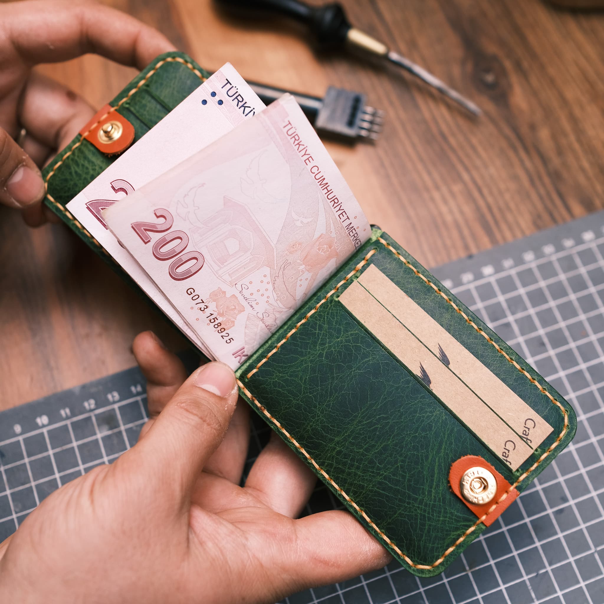 Ganbaru Money Clip Wallet   Unique Gift Ideas   Boyfriend Gift   Girlfriend Gift   Father Gift