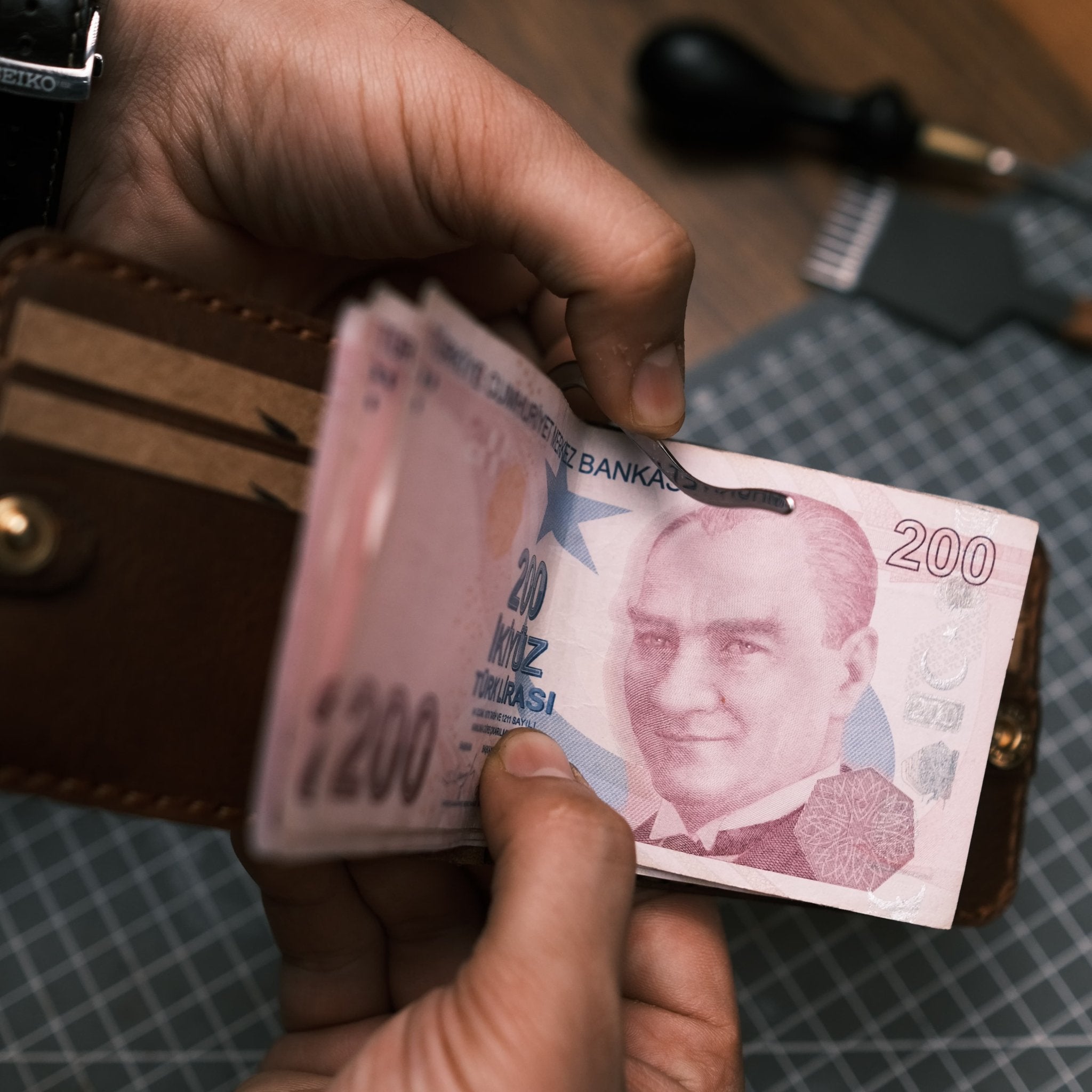 Ganbaru Money Clip Wallet   Unique Gift Ideas   Boyfriend Gift   Girlfriend Gift   Father Gift