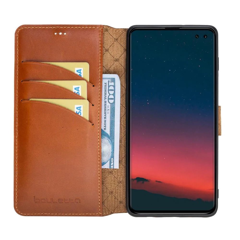 Wallet Case Samsung Galaxy S10 Leather Folio Case