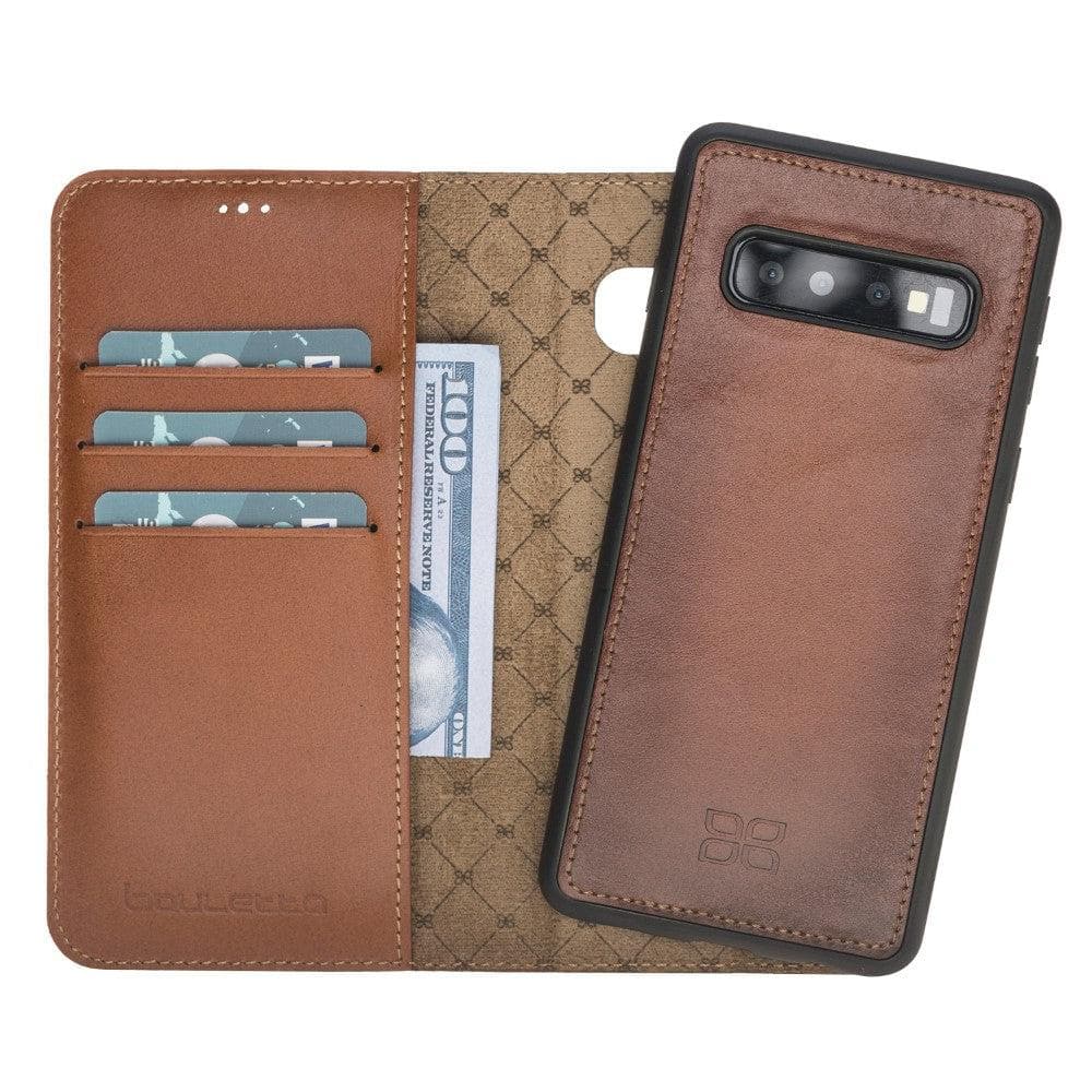 Magic Samsung Galaxy S10 Plus Detachable Leather Wallet Case