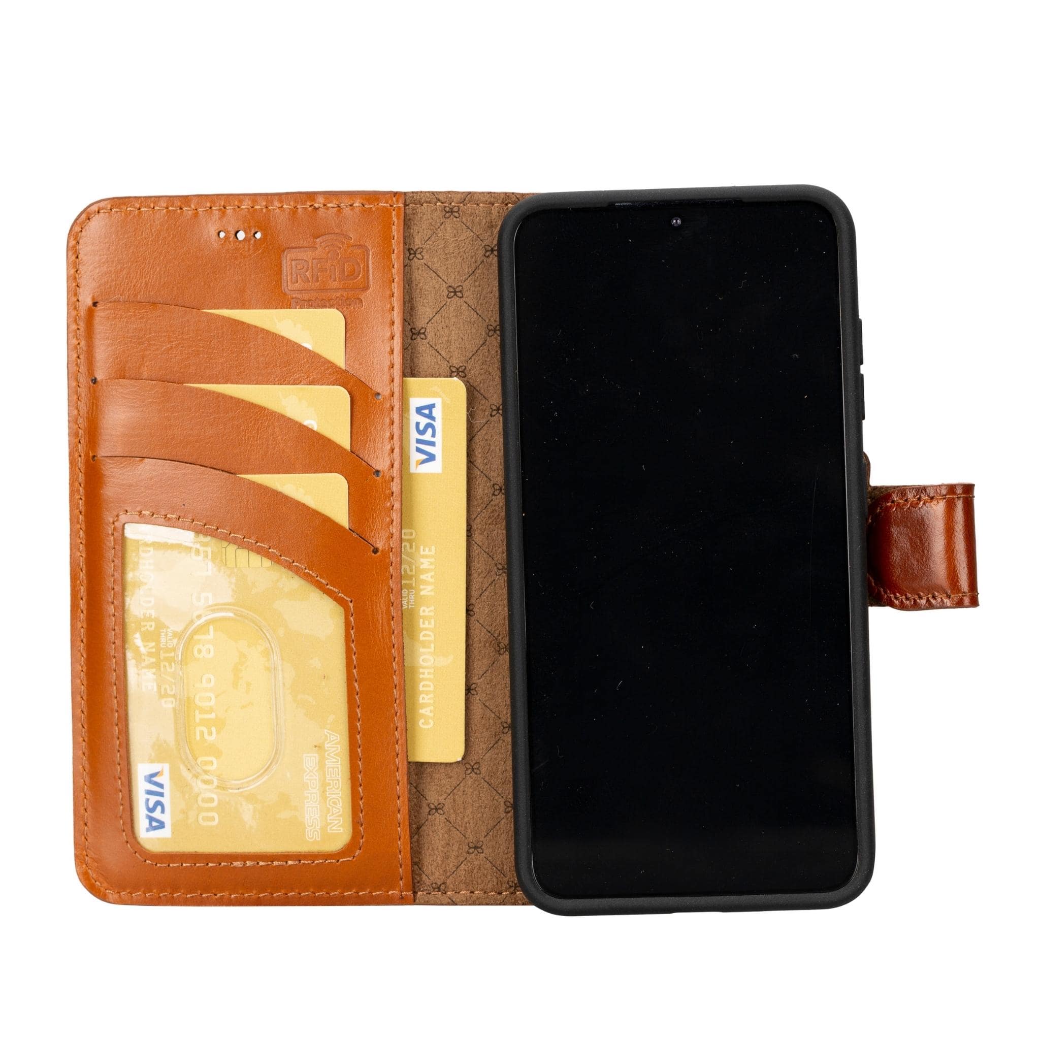 Magic Samsung Galaxy S23 Plus Detachable Leather Wallet Case