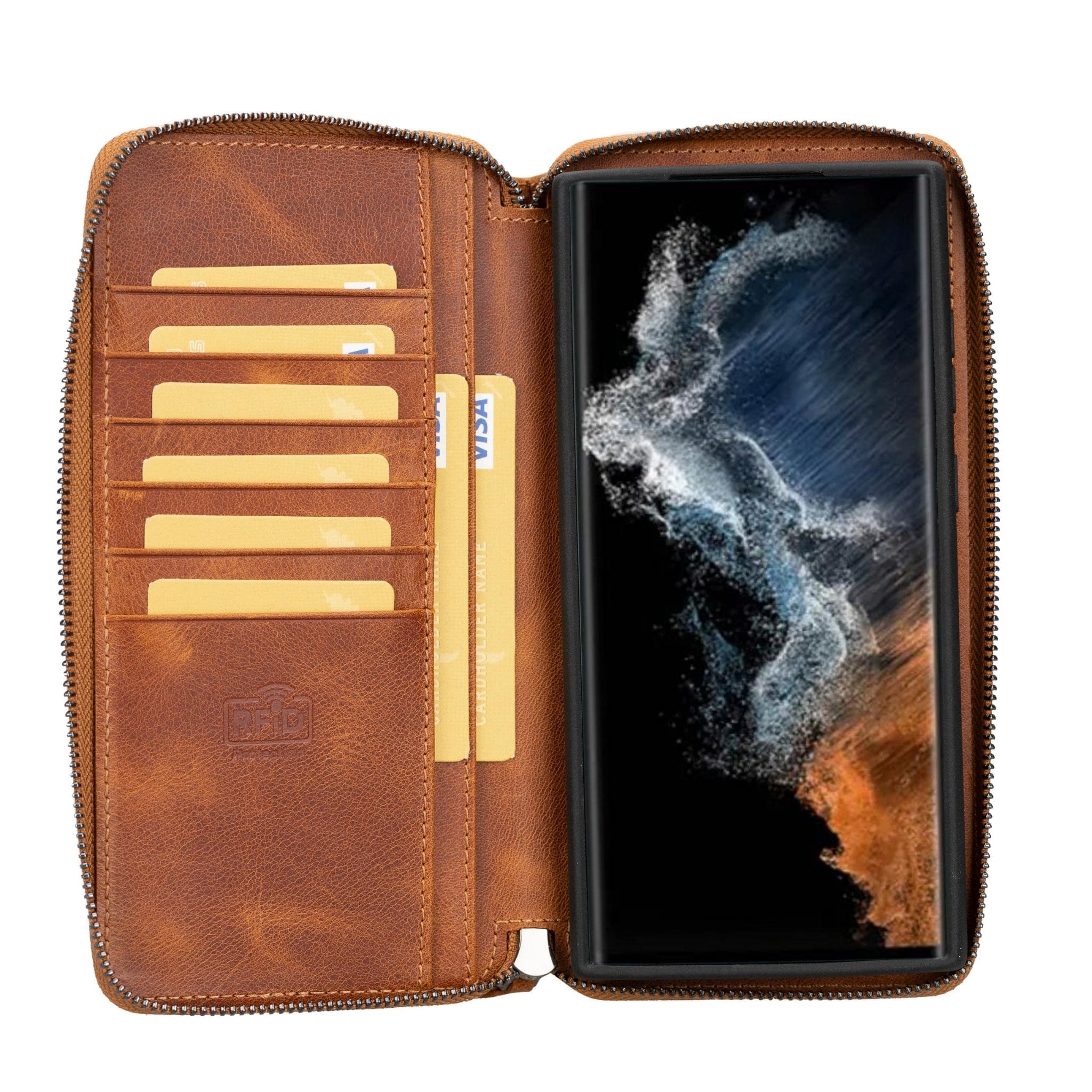 Pouch Magic Samsung Galaxy S23 Detachable Leather Wallet Case