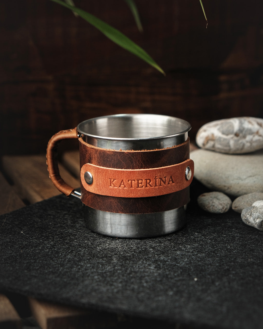 Handmade Mugs That Say “You’re Appreciated” Steel Mugs 200ml Leather Wrapped - Exclusive Styles