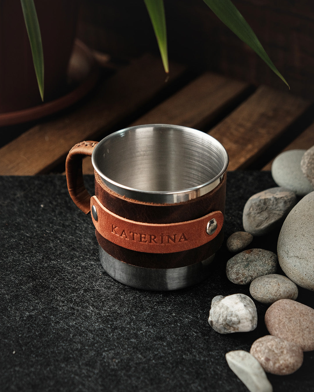 Handmade Mugs That Say “You’re Appreciated” Steel Mugs 200ml Leather Wrapped - Exclusive Styles