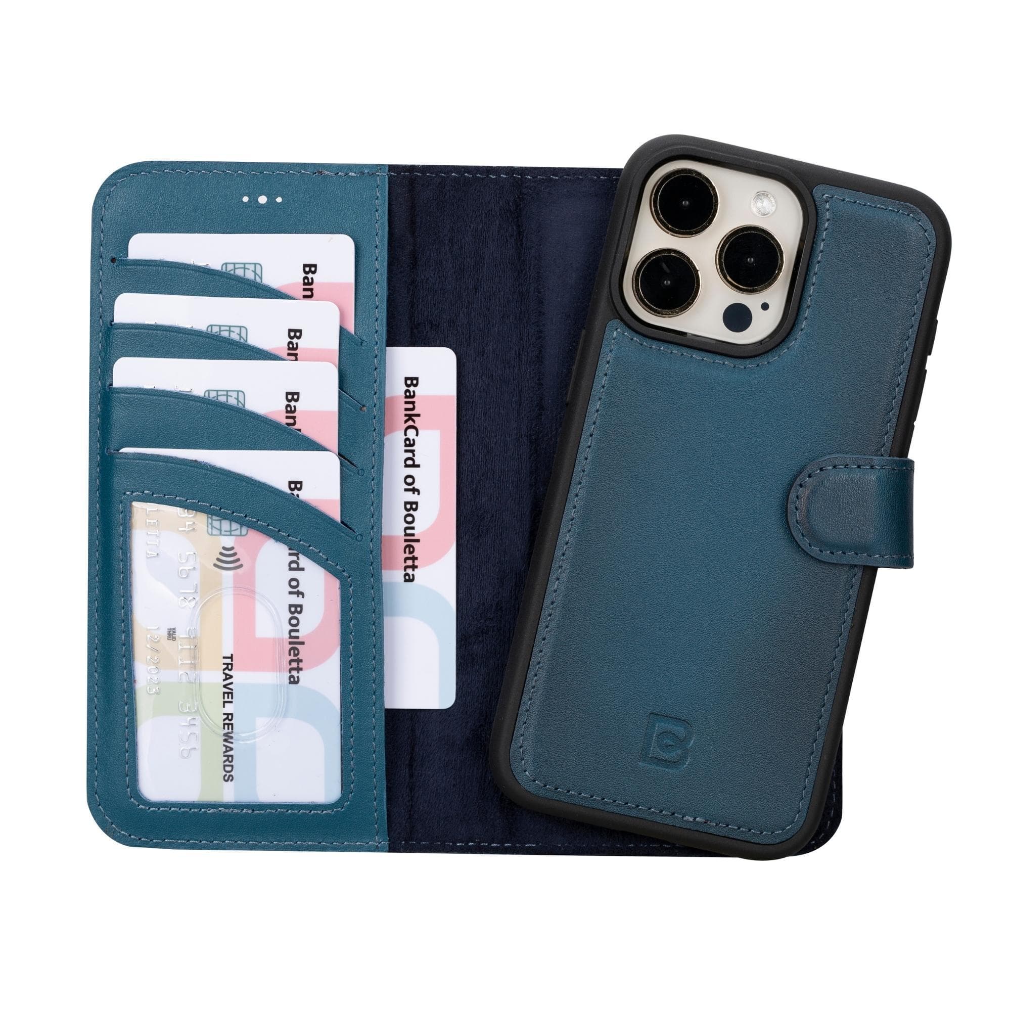 Magic iPhone 15 Pro Leather Detachable Wallet Case