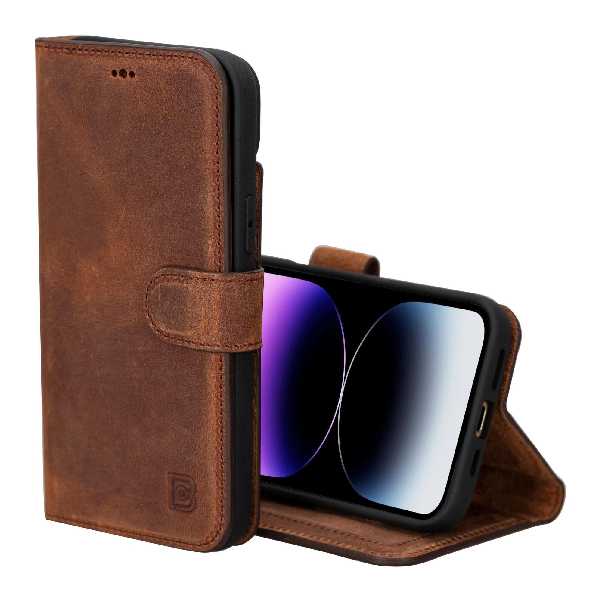 Magic iPhone 15 Leather Detachable Wallet Case