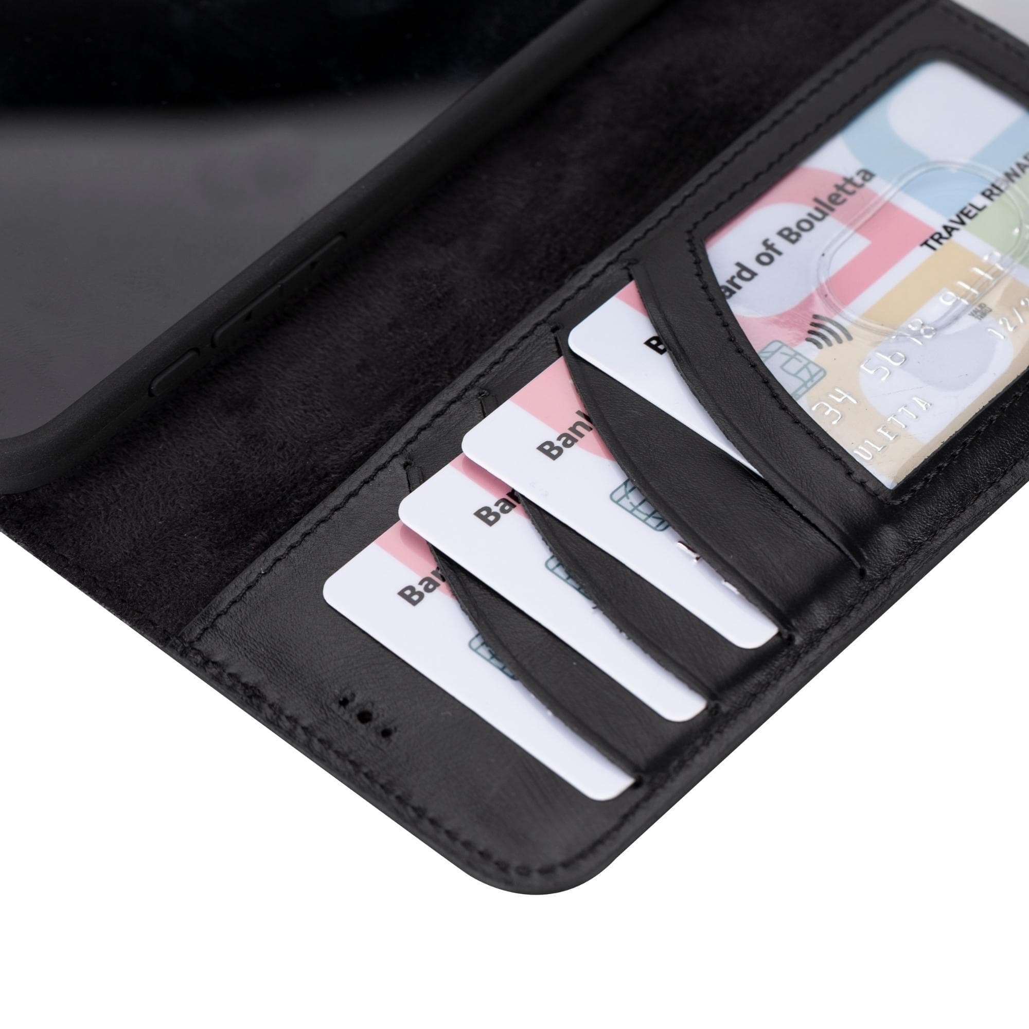 Magic iPhone 15 Pro Leather Detachable Wallet Case