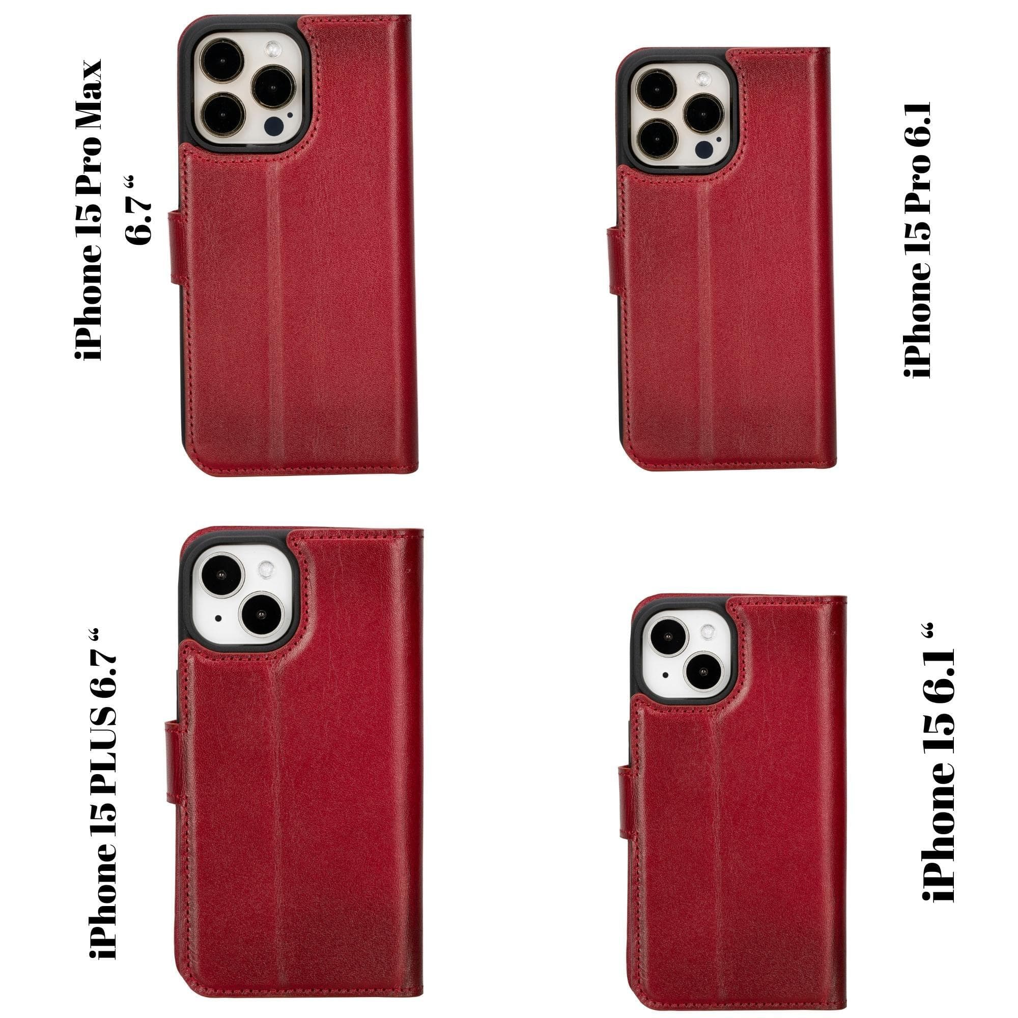 Magic iPhone 15 Leather Detachable Wallet Case