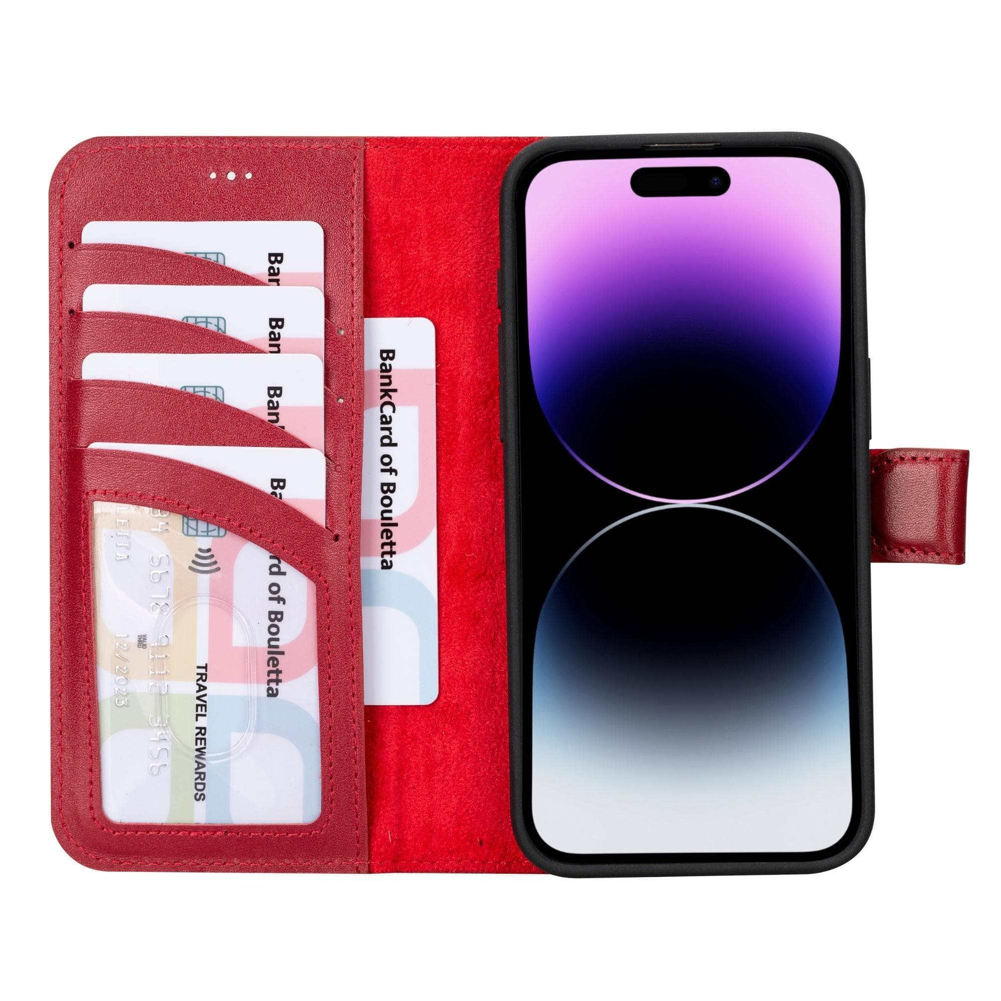 Magic iPhone 15 Pro Leather Detachable Wallet Case