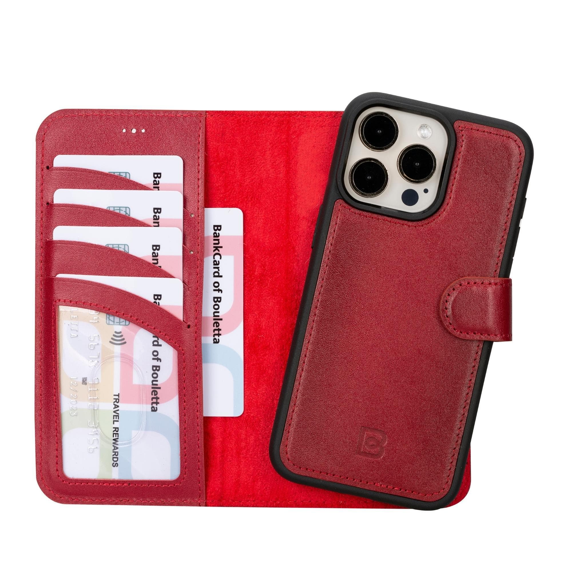 Magic iPhone 15 Pro Leather Detachable Wallet Case
