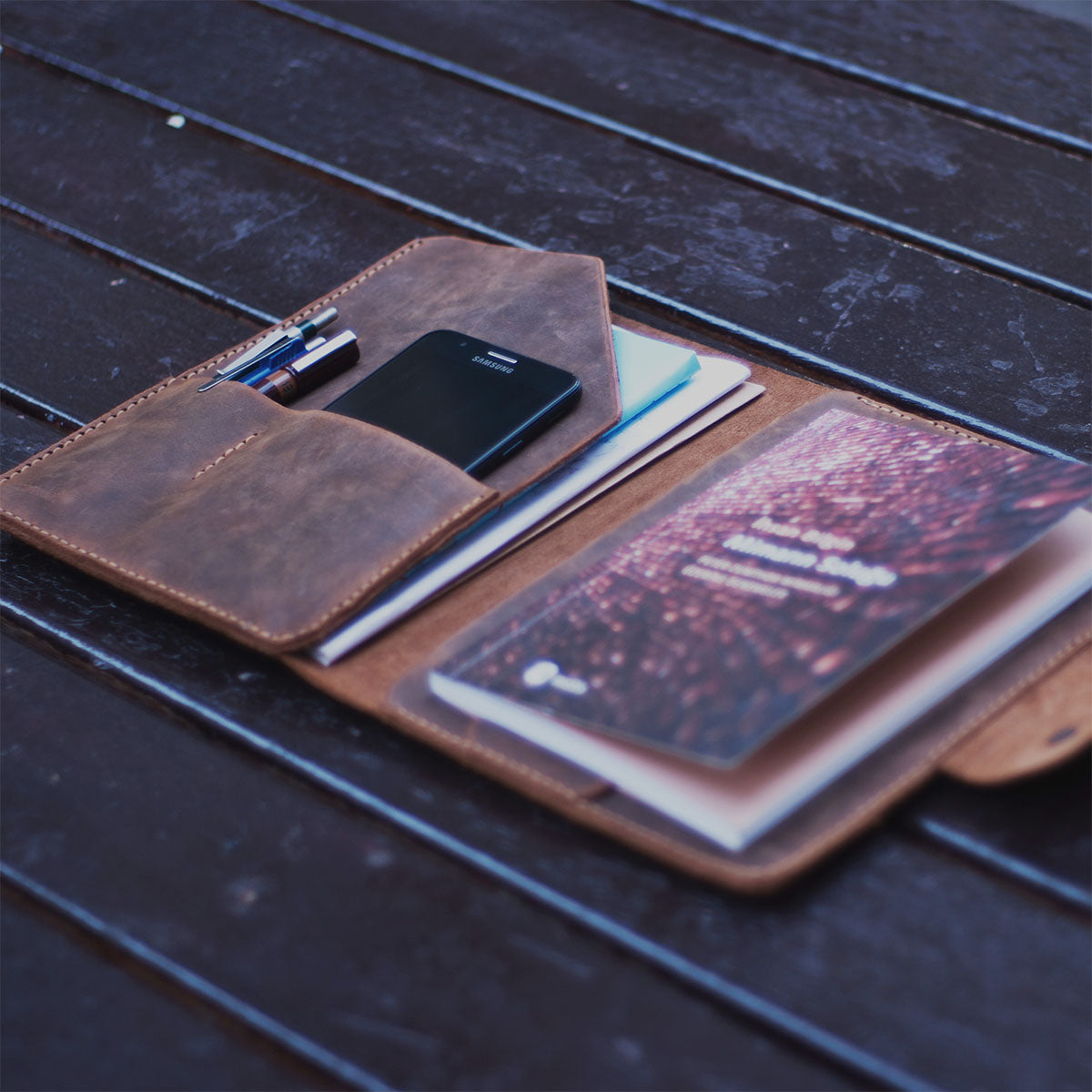 Leather A5 Organizer - Briefcase