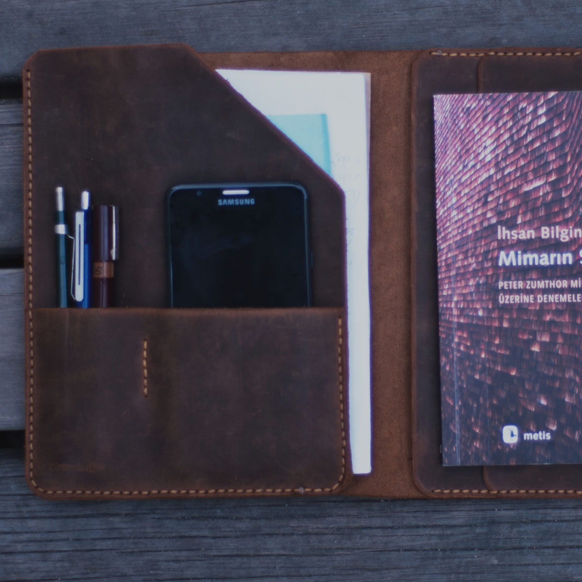 Leather A5 Organizer - Briefcase