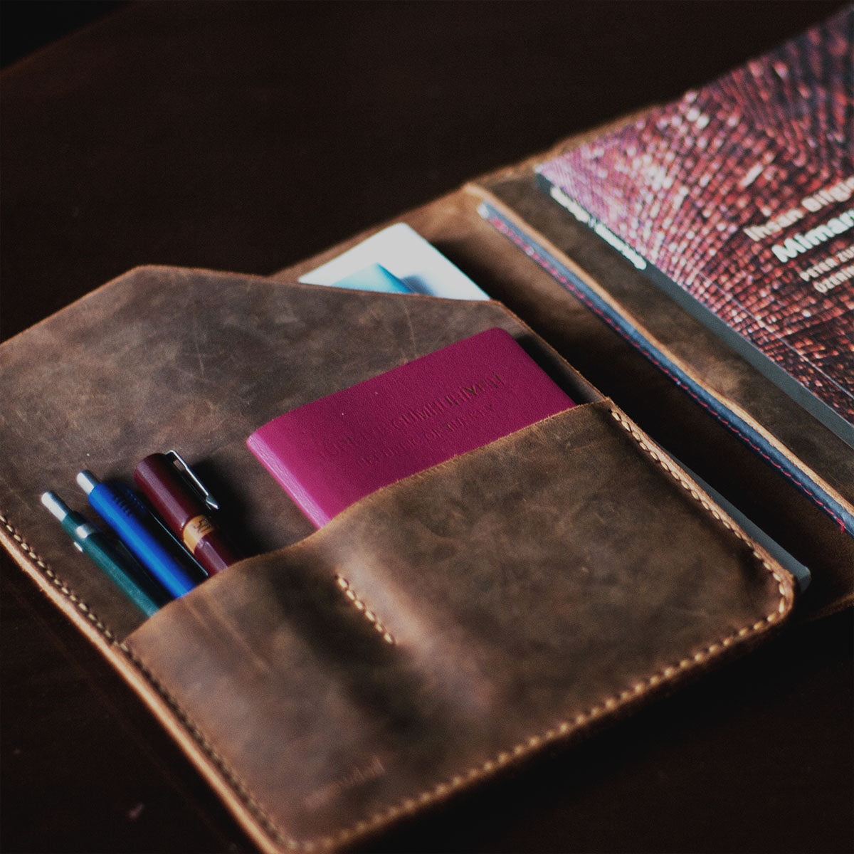 Leather A5 Organizer - Briefcase