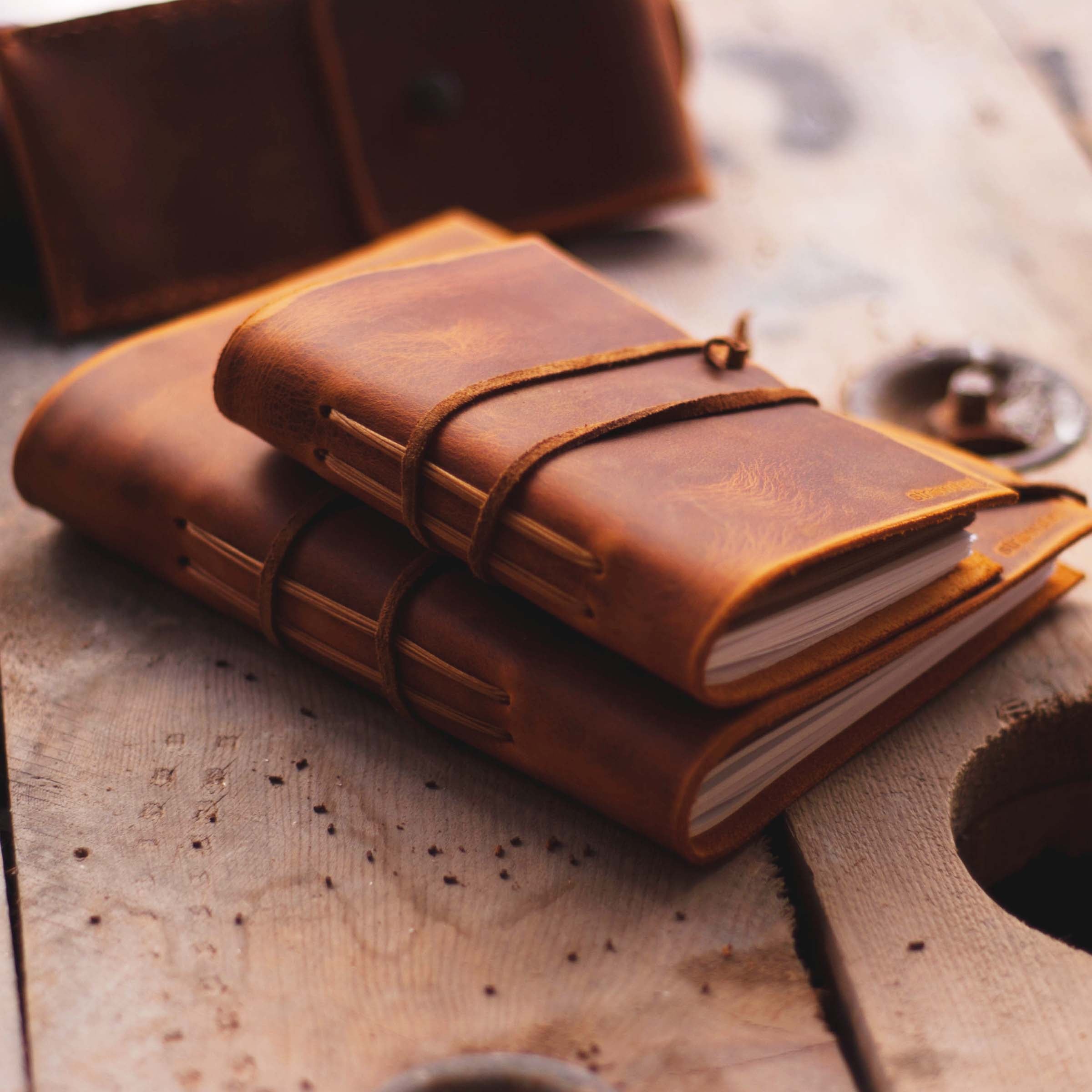 Handmade Leather Notebook / Large