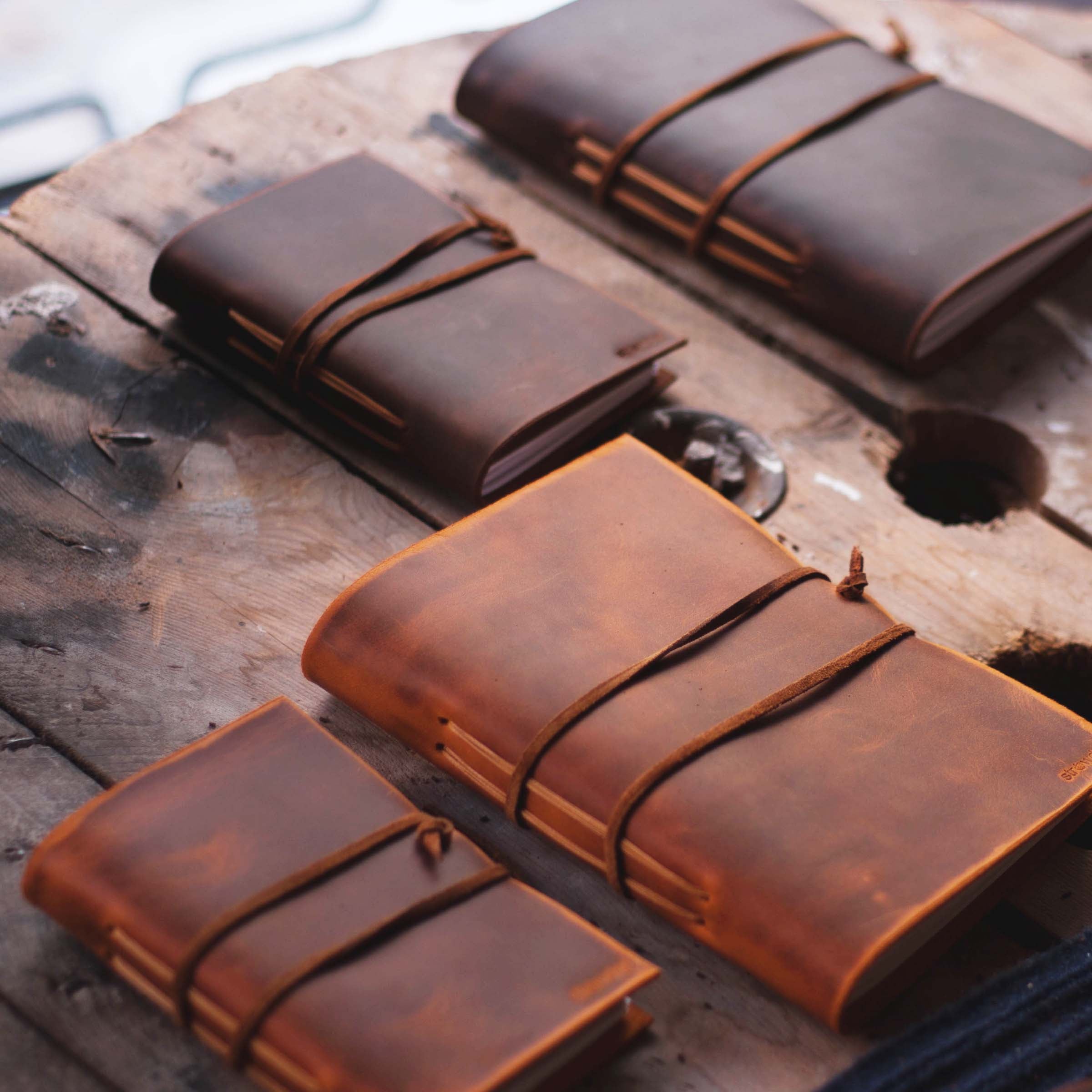 Handmade Leather Notebook / Large