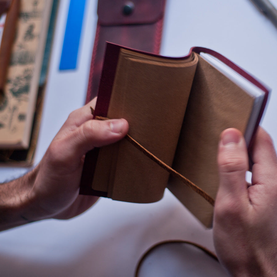 Handmade Leather Notebook / Small