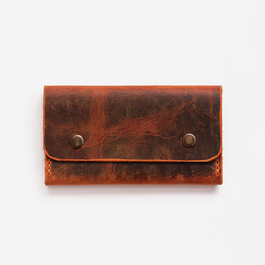 Single Compartment Tobacco Case / Leather Tobacco Pouch