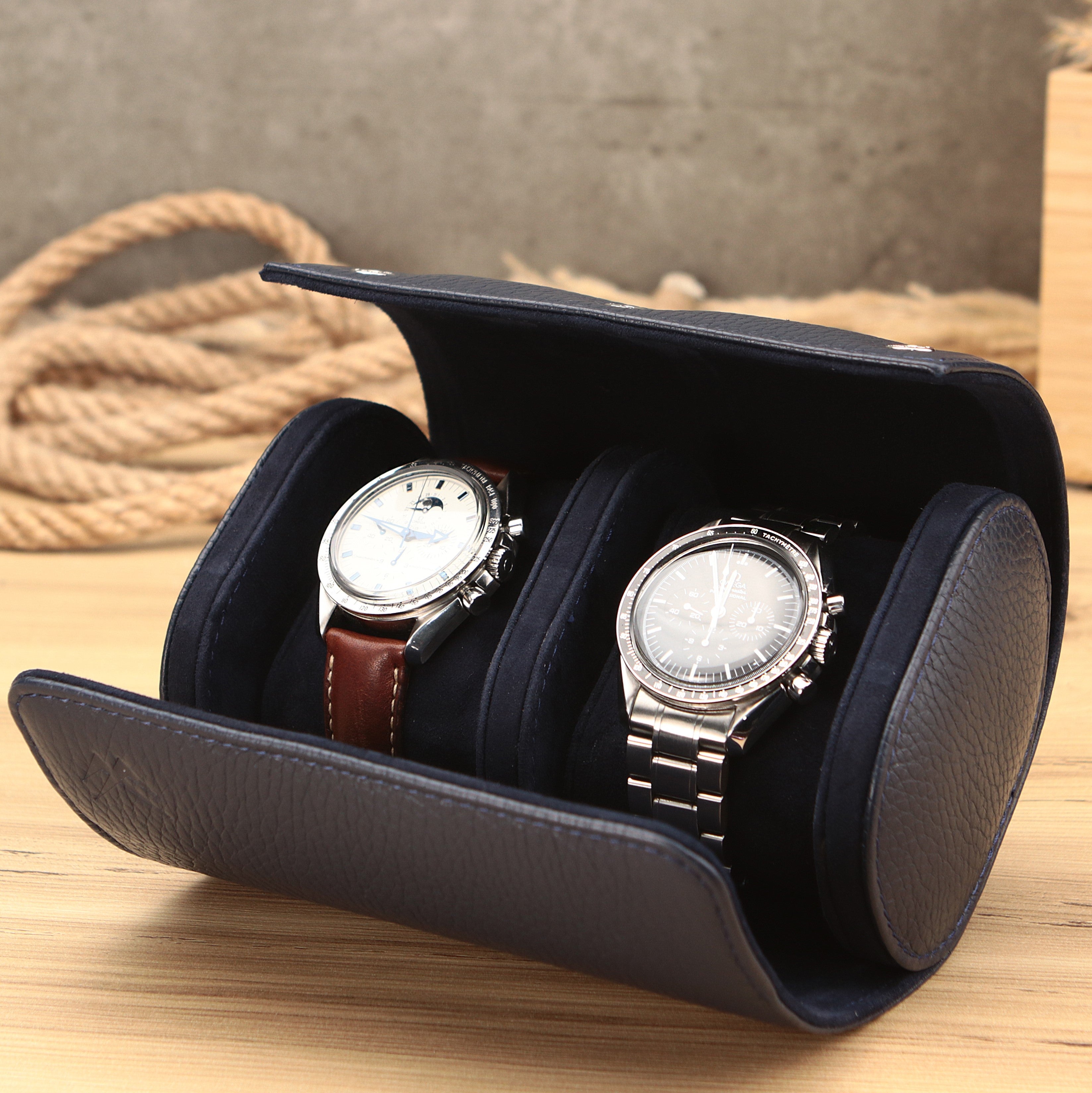 Patrick Leather Watch Storage Box - Premium Gift