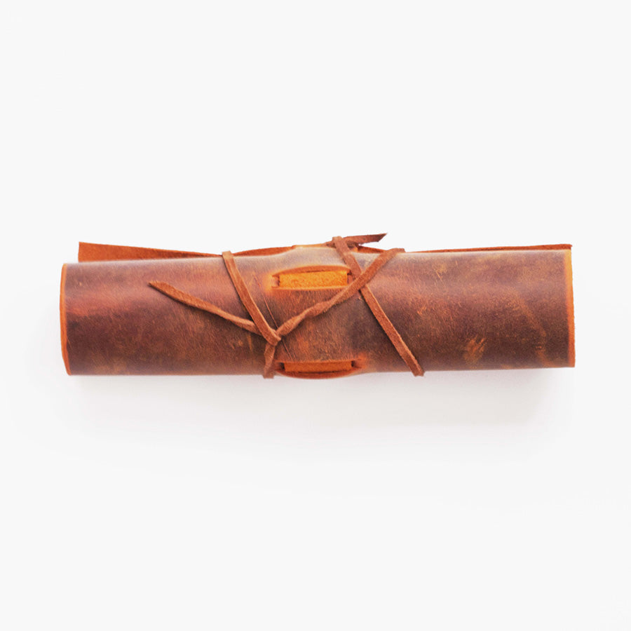 Leather Roll Pen Holder