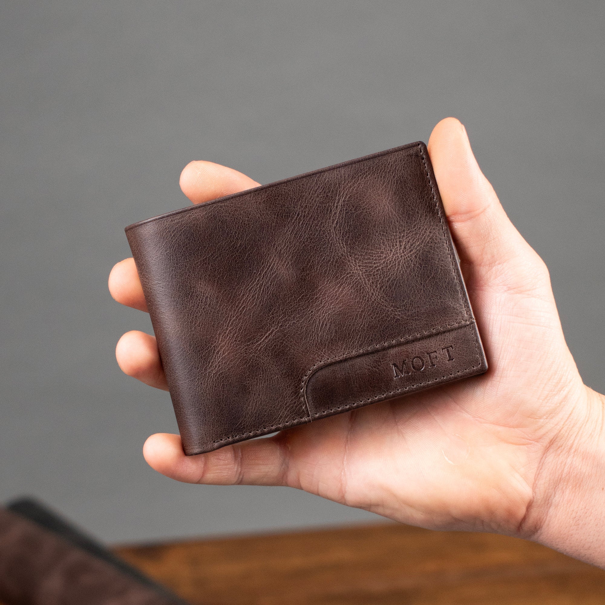 Genuine Leather Elegance Wallet Brown