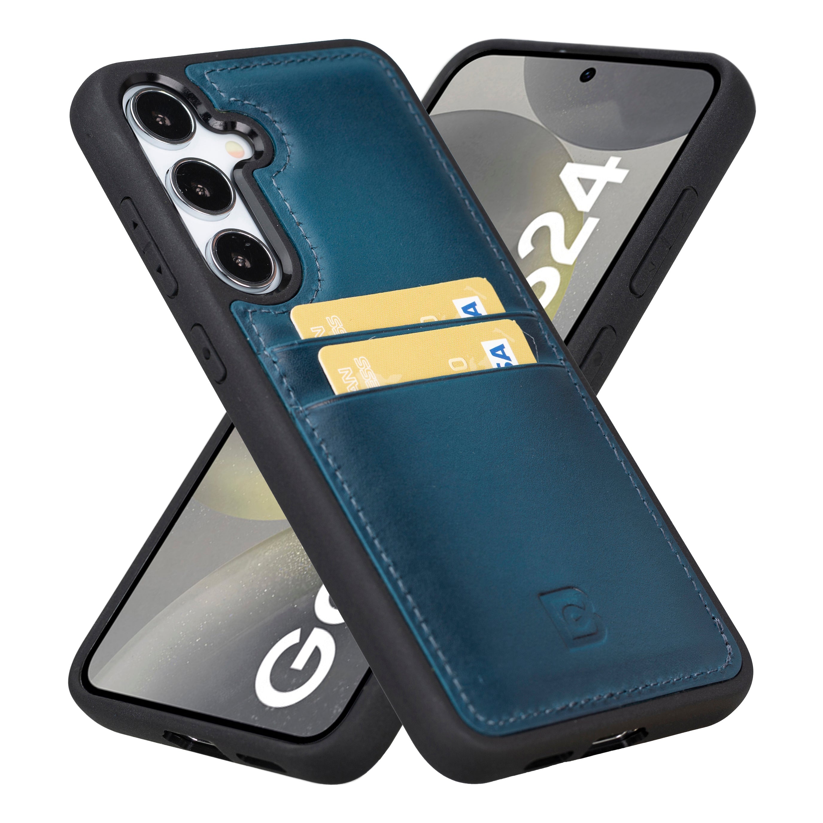 Flex Cover Leather Samsung Galaxy S24 Ultra Case with Card Holder
