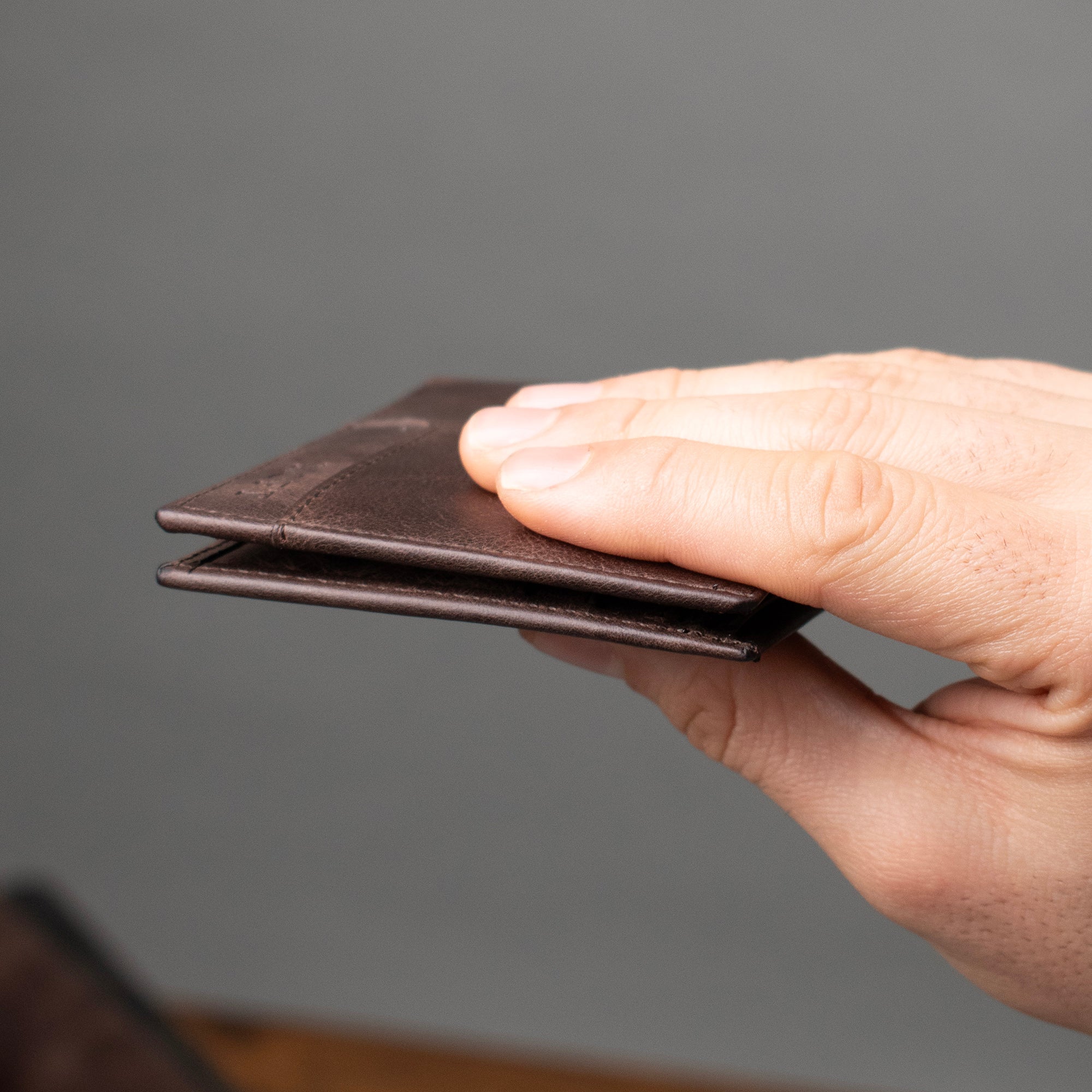 Genuine Leather Elegance Wallet Brown