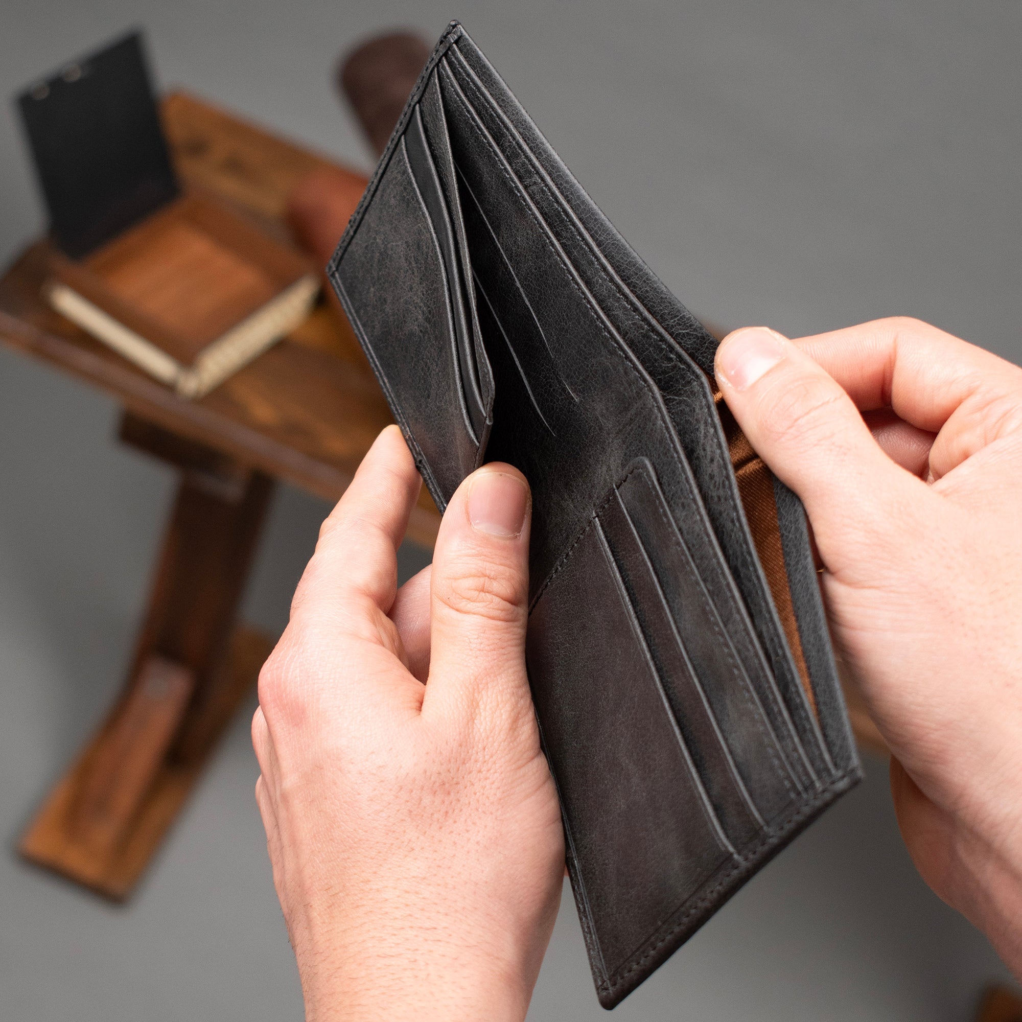 Genuine Leather Elegance Wallet Antacid
