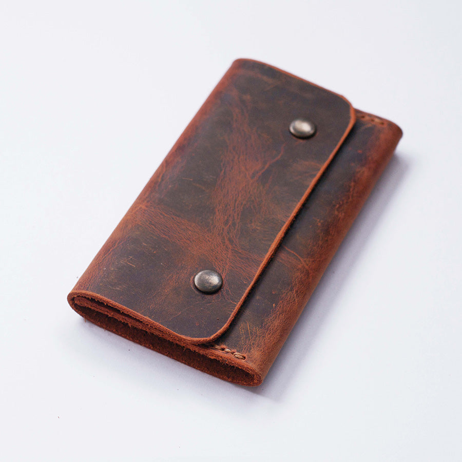 Single Compartment Tobacco Case / Leather Tobacco Pouch