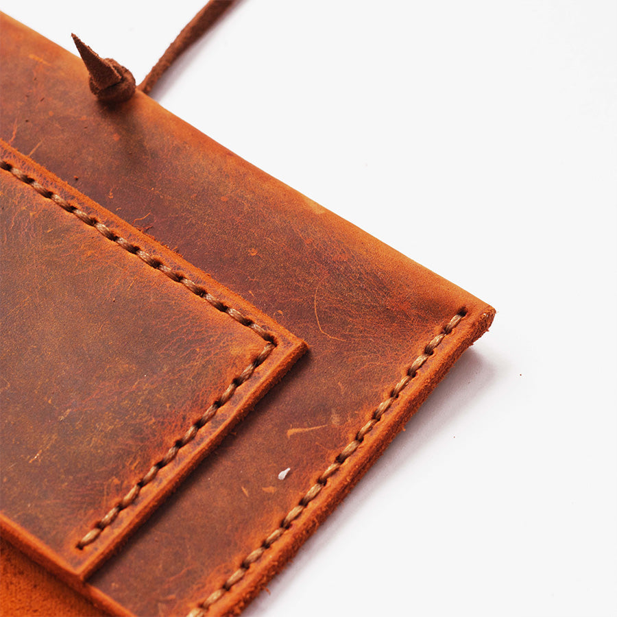 Single Compartment Tobacco Case / Leather Tobacco Pouch