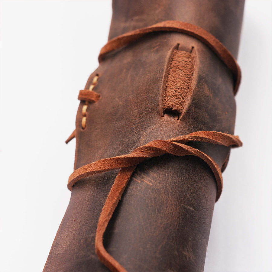 Leather Roll Pen Holder