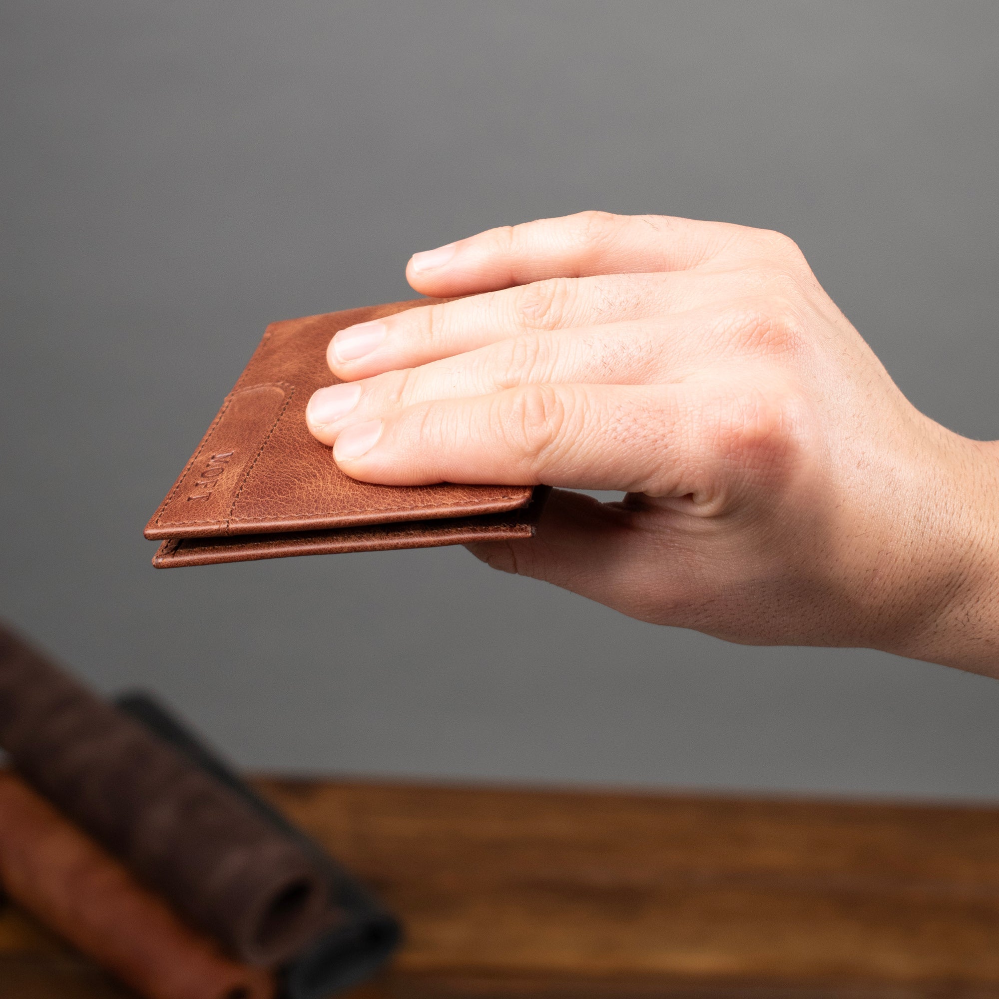 Genuine Leather Elegance Wallet Brown