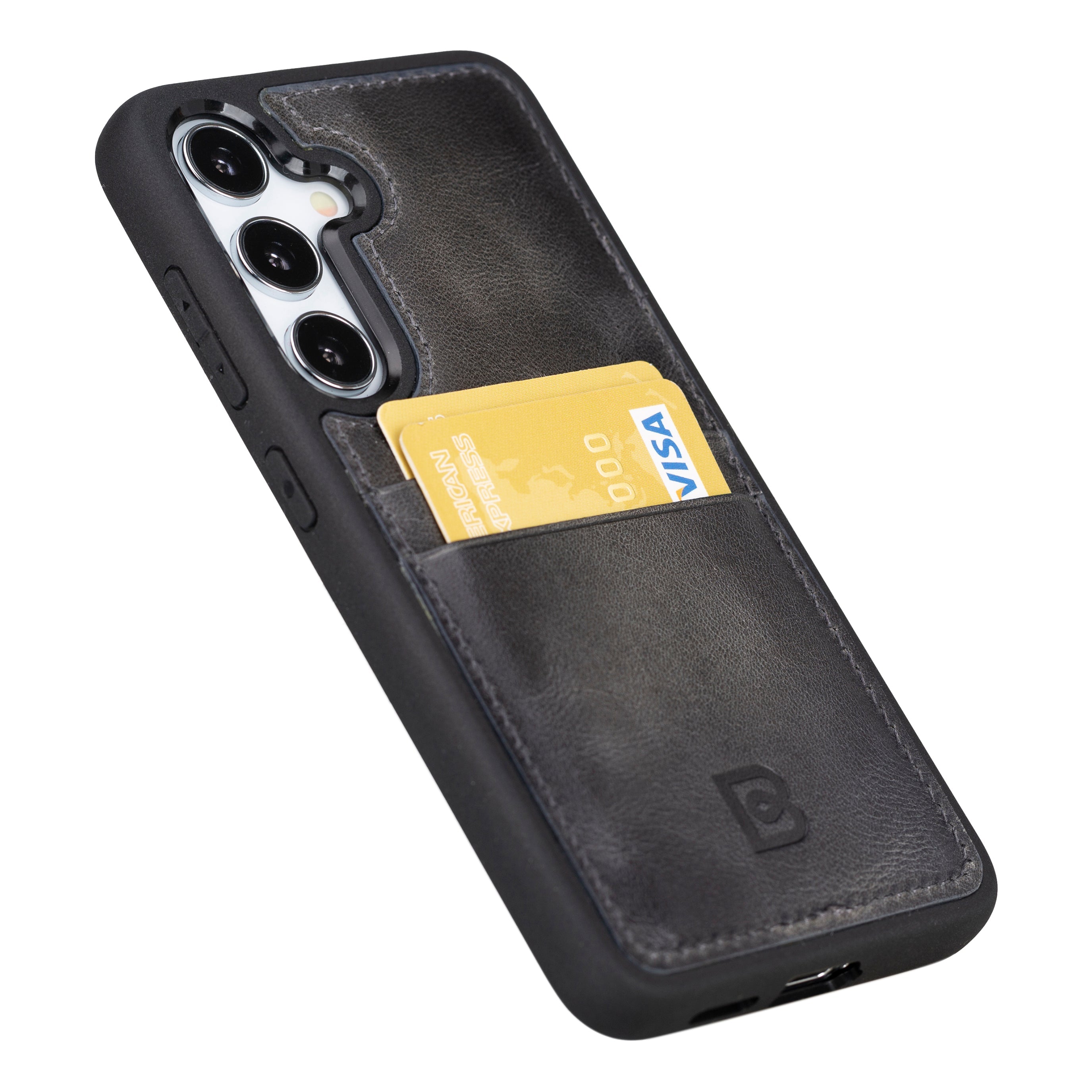 Flex Cover Leather Samsung Galaxy S24 Plus Case with Card Holder
