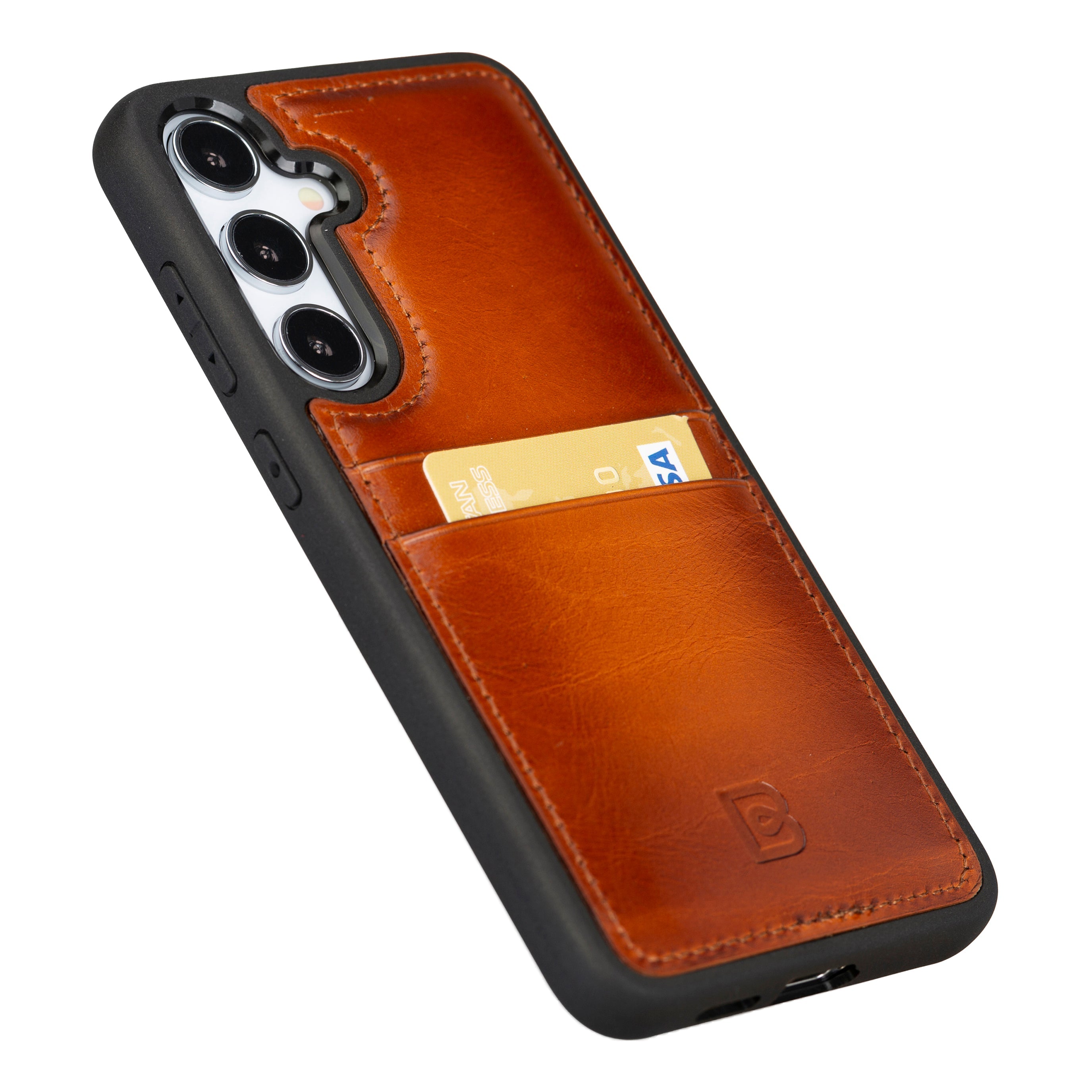 Flex Cover Leather Samsung Galaxy S24 Plus Case with Card Holder