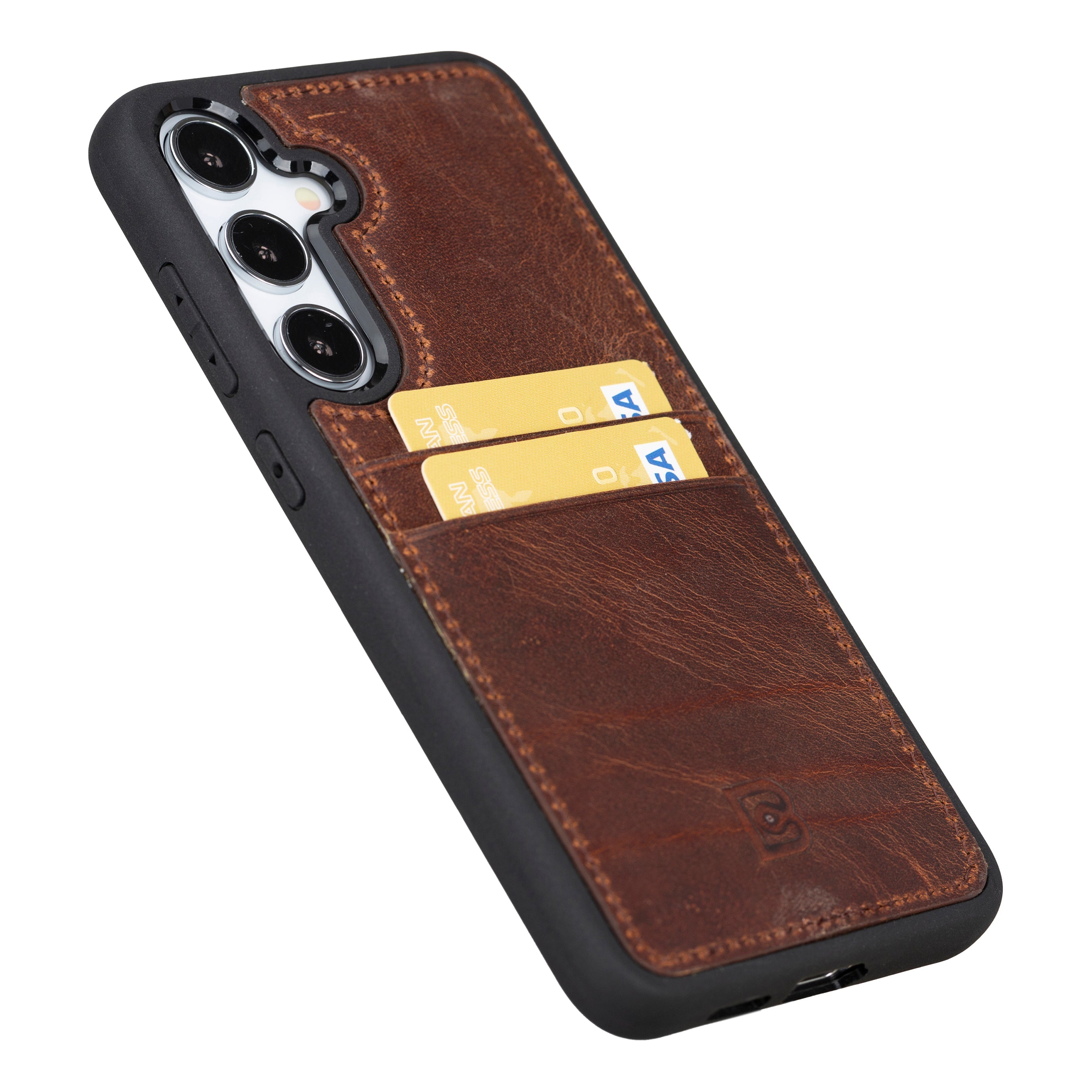 Flex Cover Leather Samsung Galaxy S24 Case with Card Holder