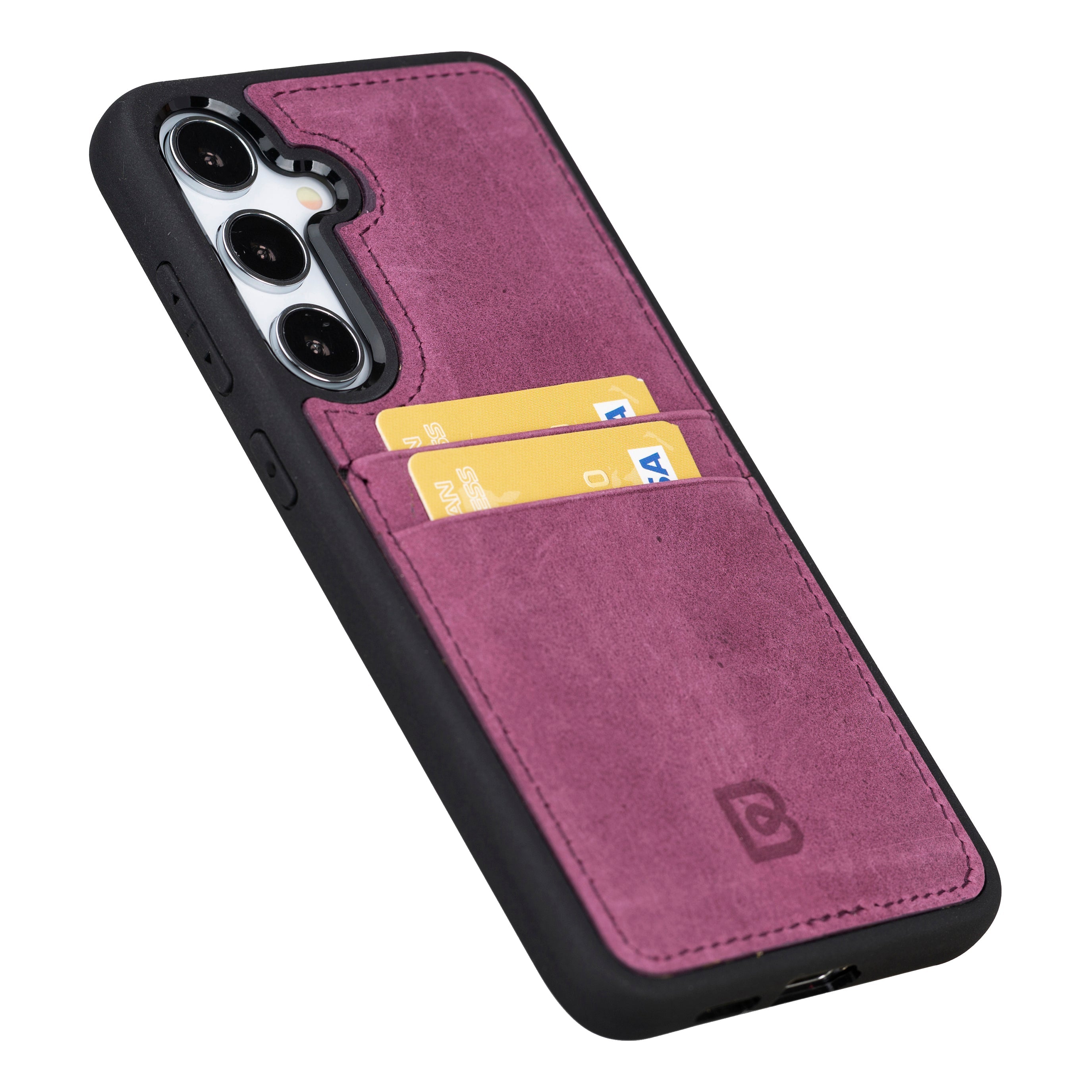 Flex Cover Leather Samsung Galaxy S24 Plus Case with Card Holder
