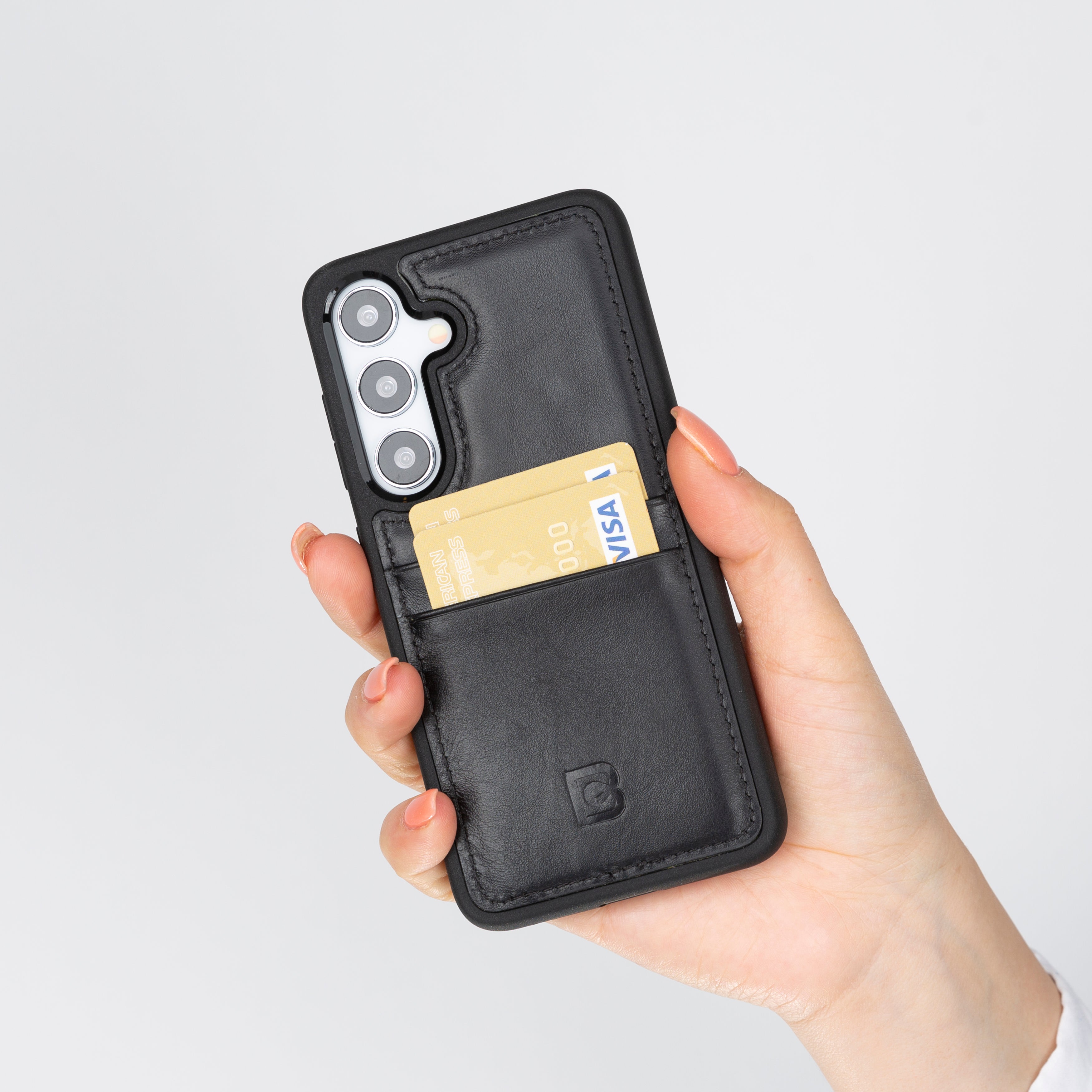 Flex Cover Leather Samsung Galaxy S24 Plus Case with Card Holder