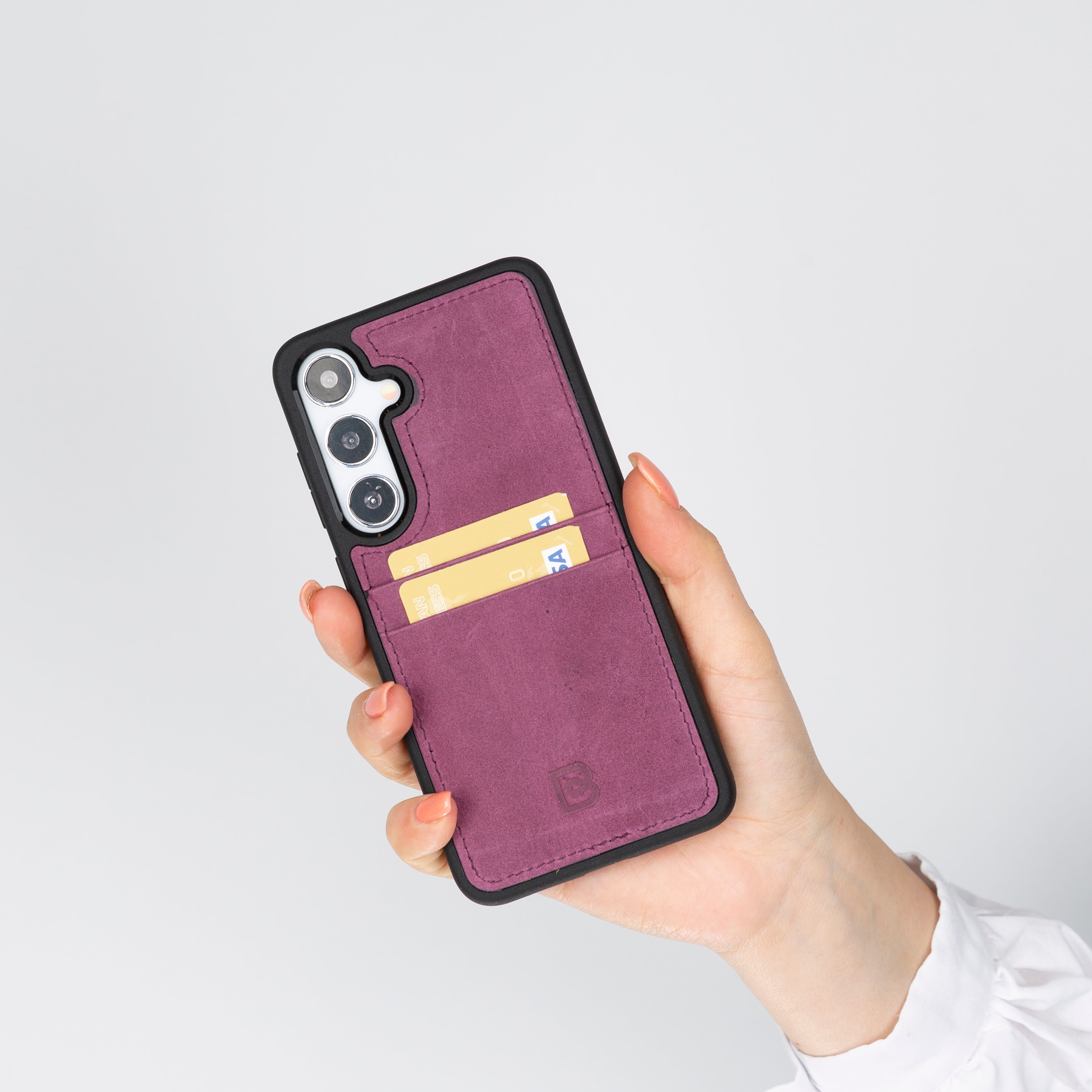 Flex Cover Leather Samsung Galaxy S24 Plus Case with Card Holder