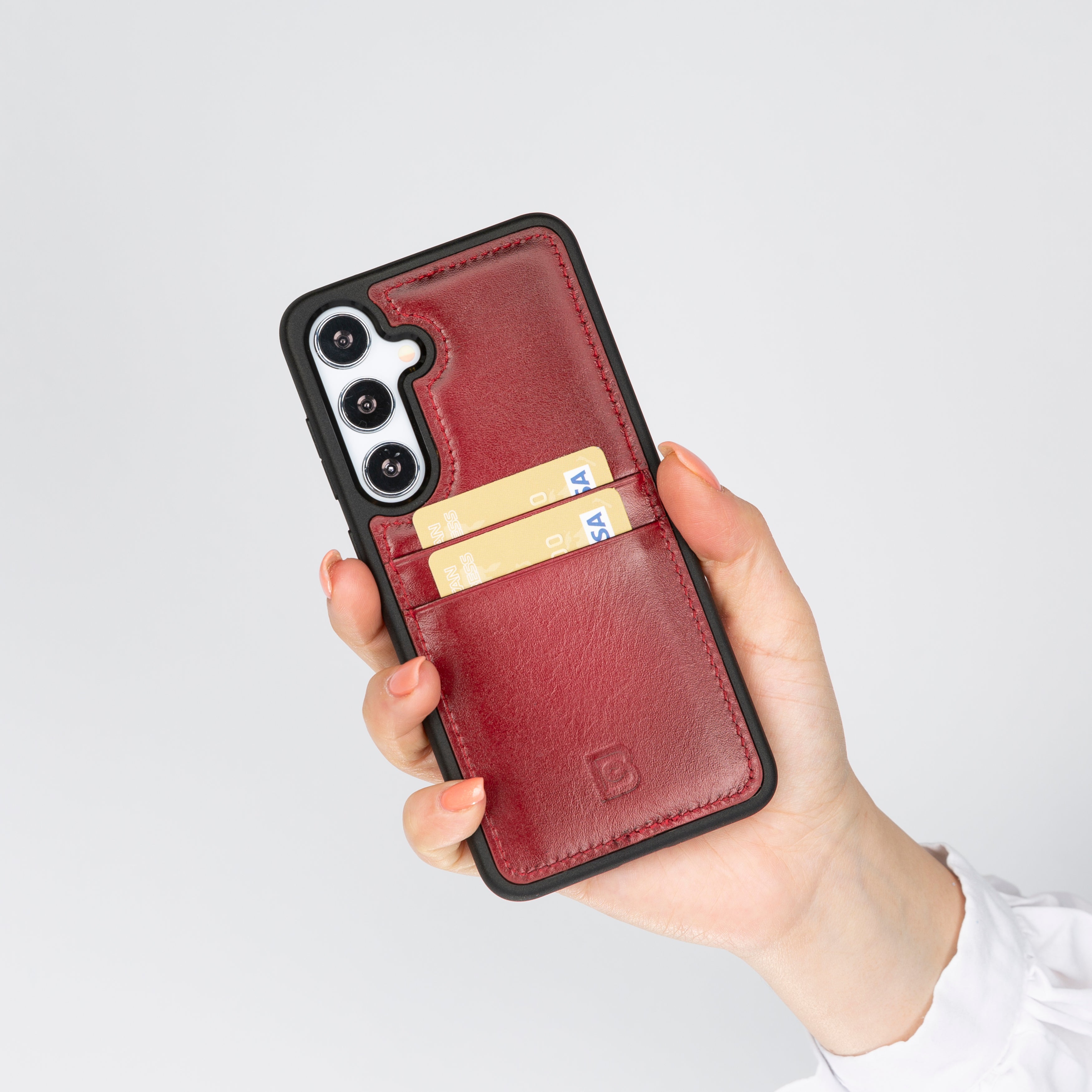 Flex Cover Leather Samsung Galaxy S24 Plus Case with Card Holder