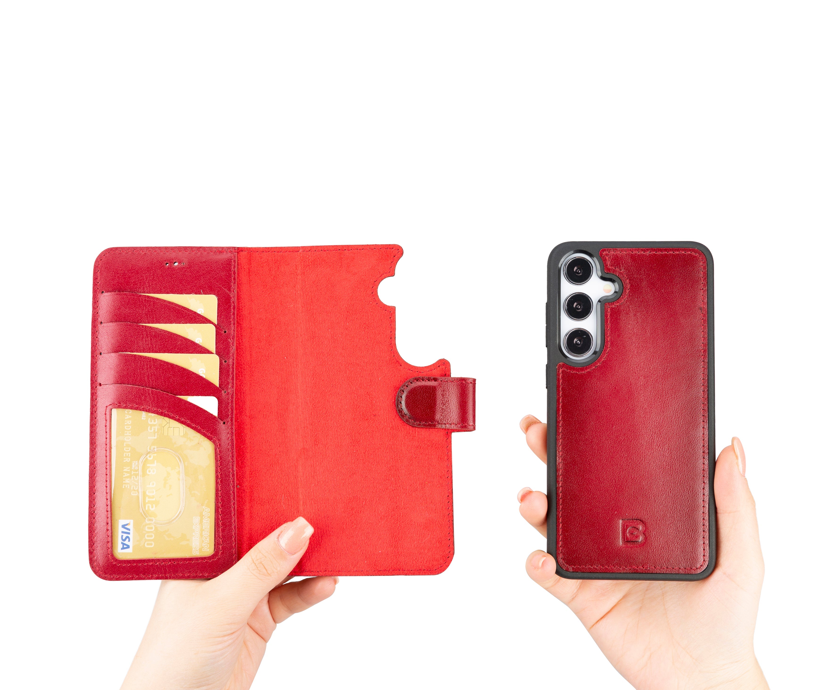 Magic Samsung Galaxy S24 Plus Detachable Leather Wallet Case