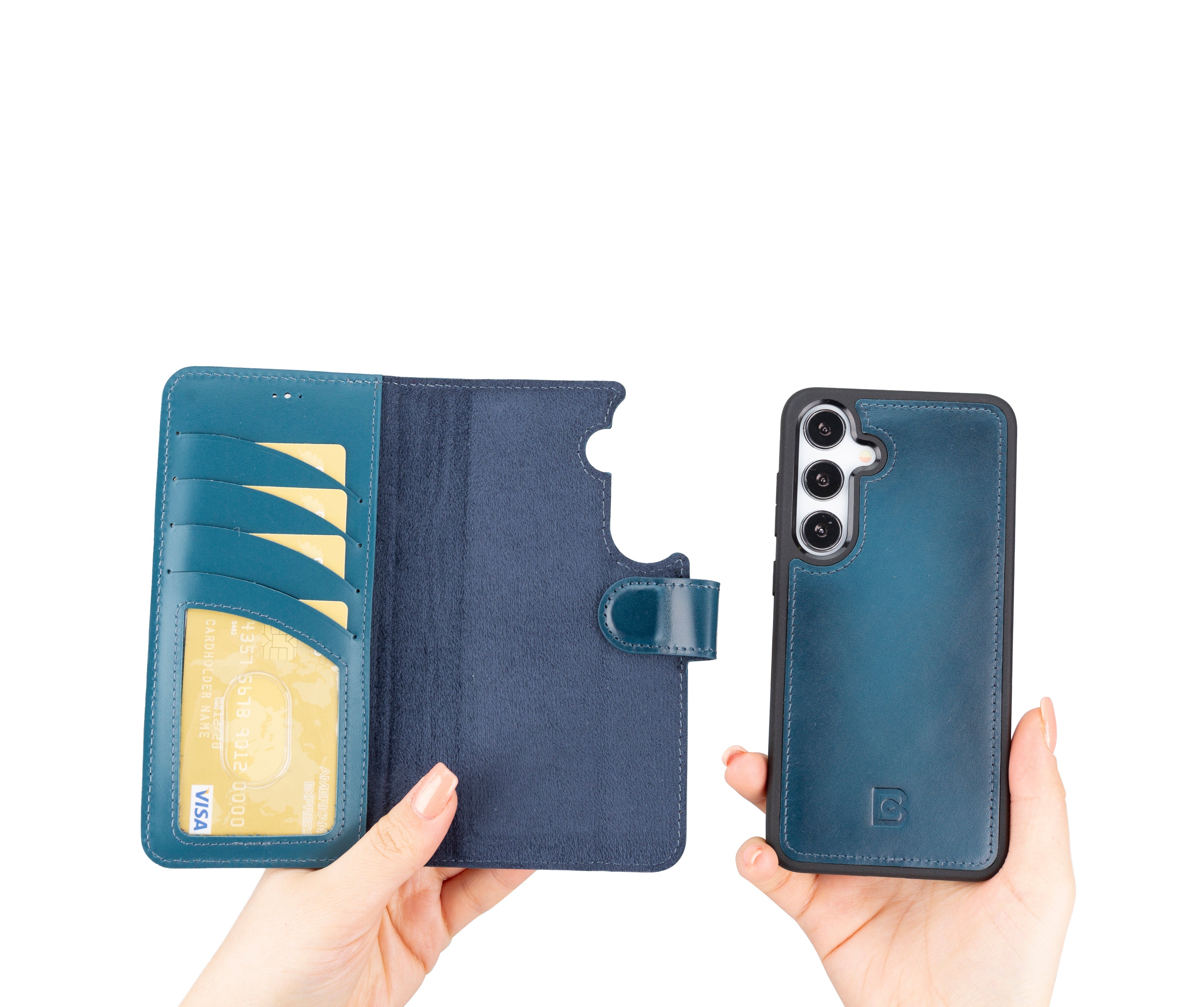 Magic Samsung Galaxy S24 Plus Detachable Leather Wallet Case
