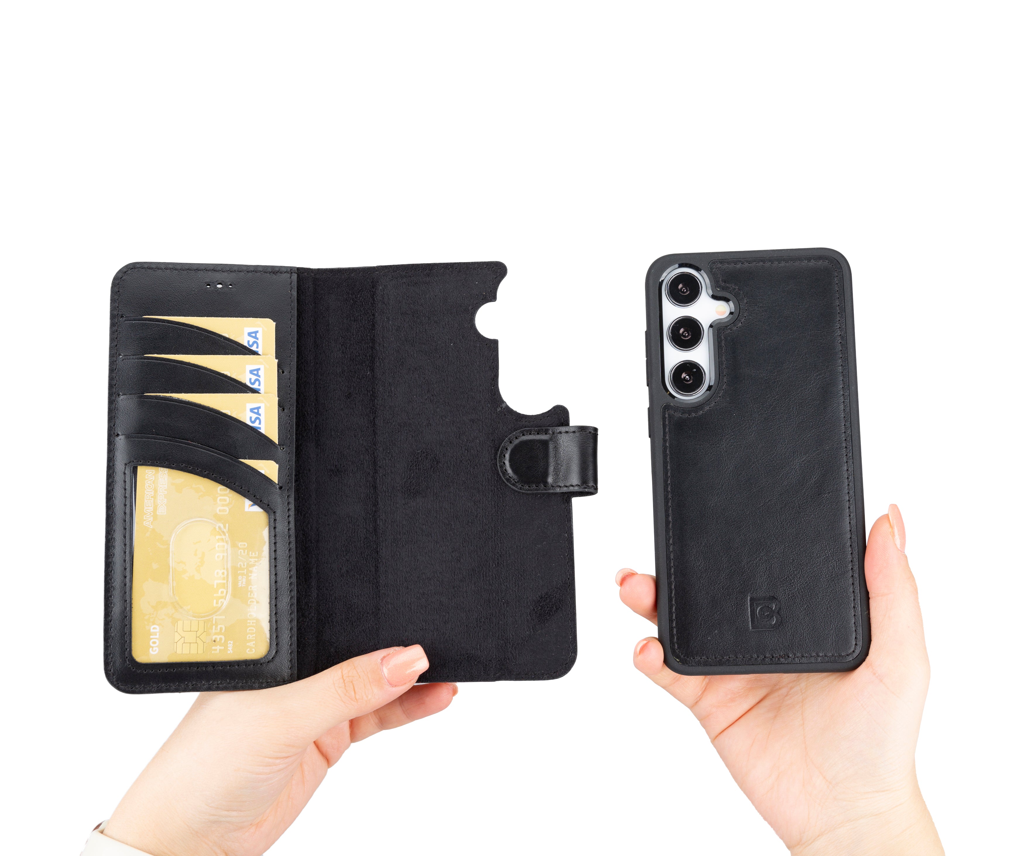 Magic Samsung Galaxy S24 Plus Detachable Leather Wallet Case