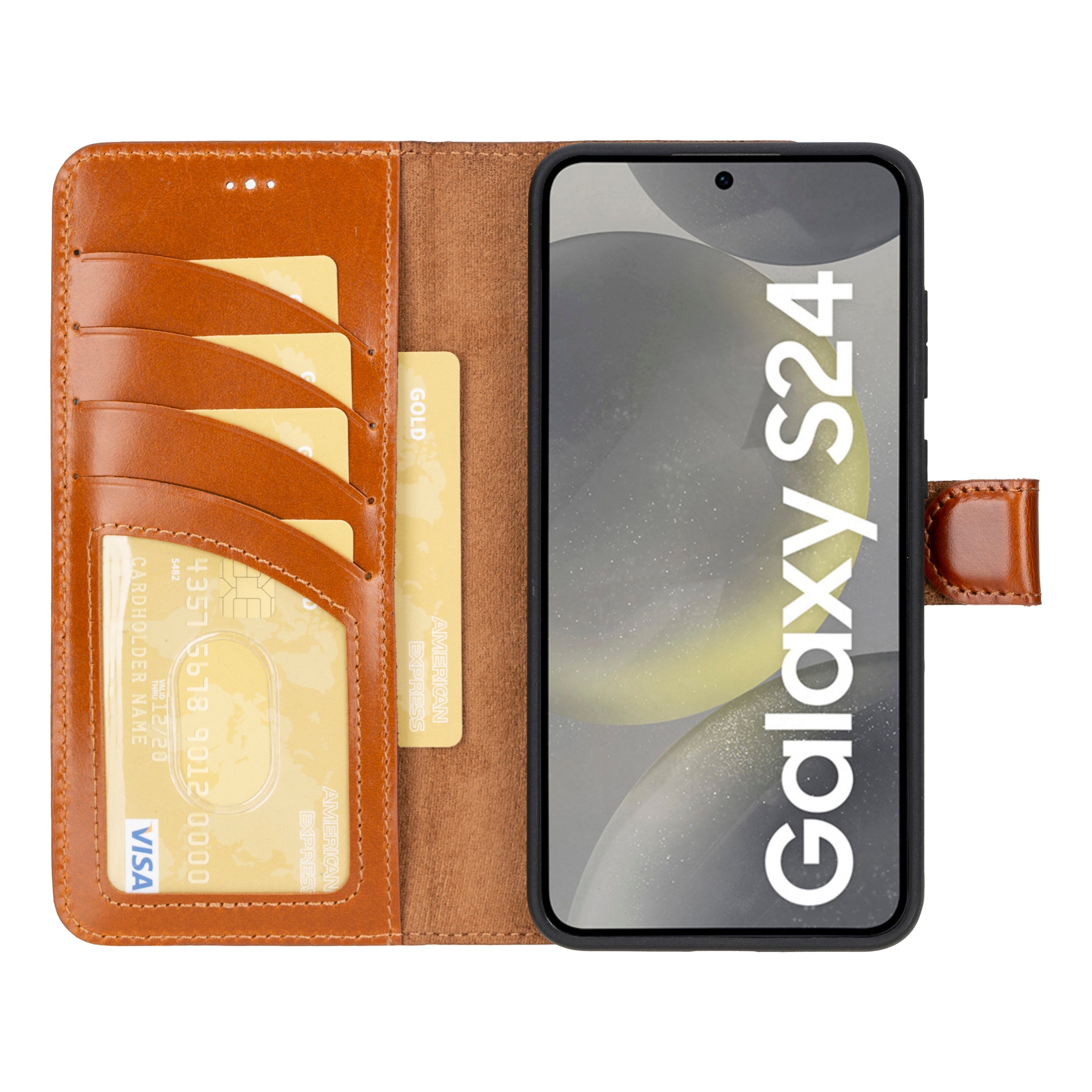 Magic Samsung Galaxy S24 Plus Detachable Leather Wallet Case