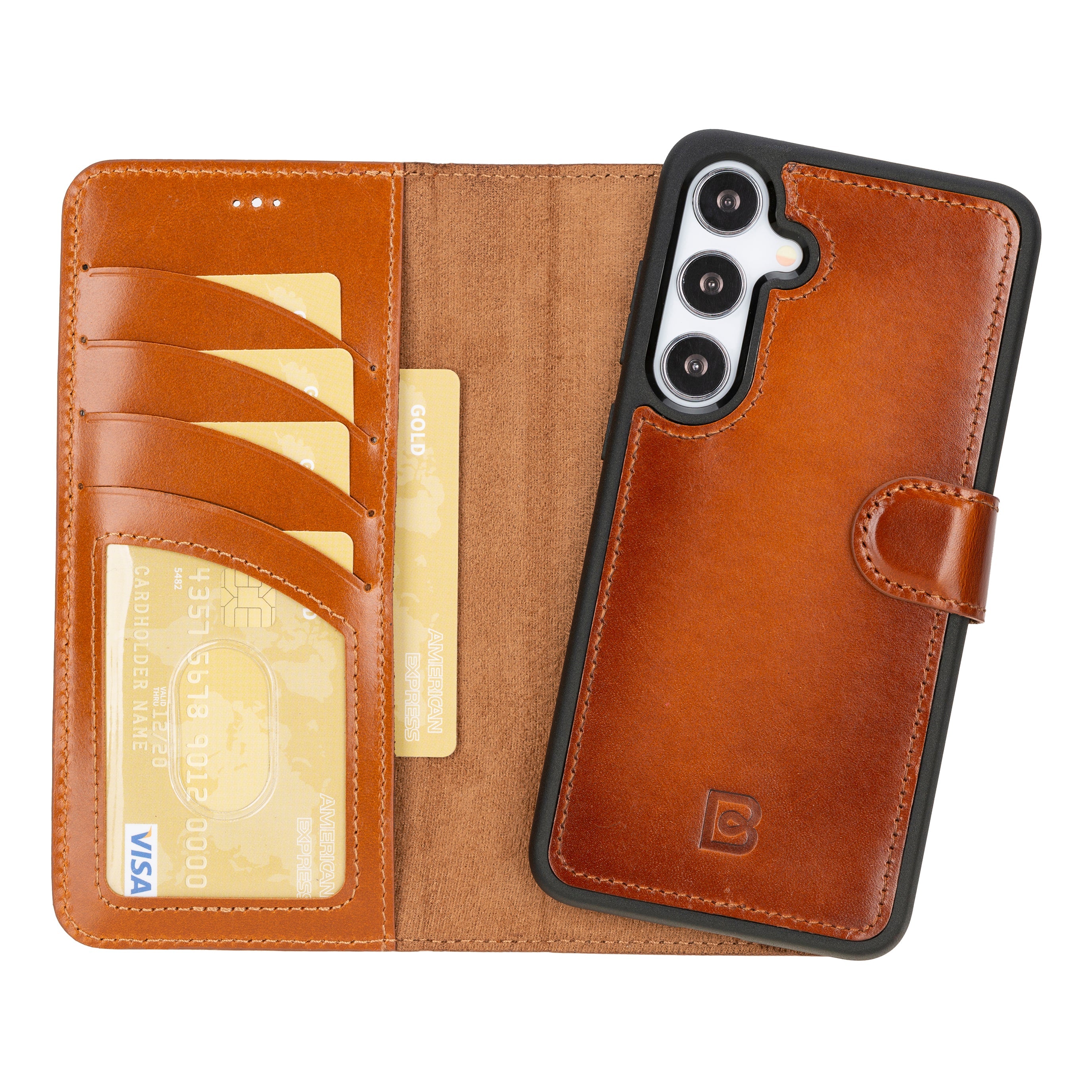 Magic Samsung Galaxy S24 Plus Detachable Leather Wallet Case
