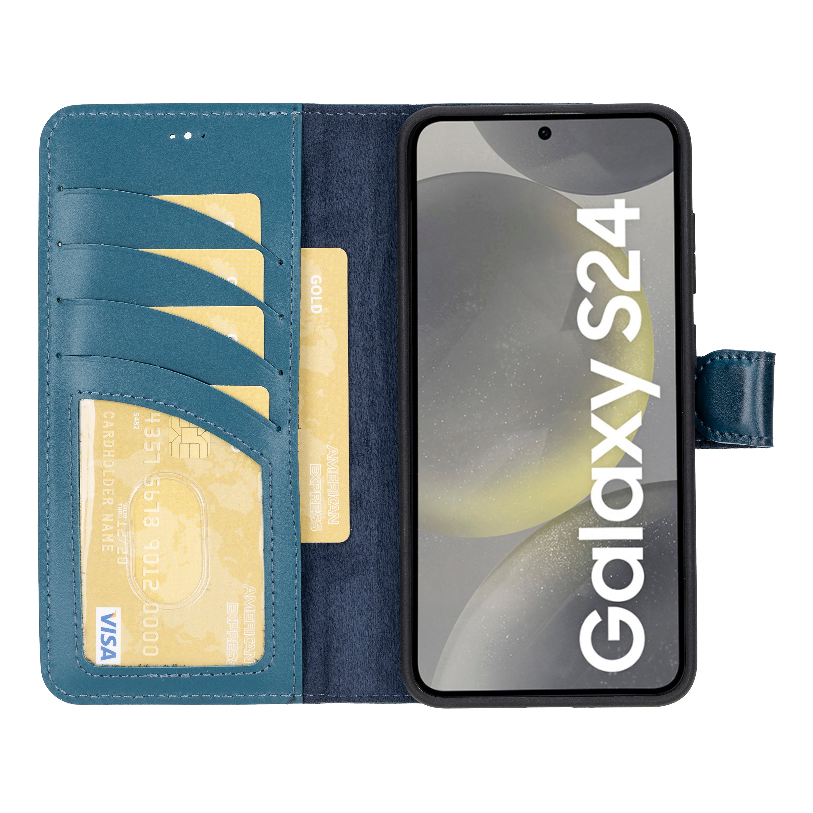 Magic Samsung Galaxy S24 Plus Detachable Leather Wallet Case