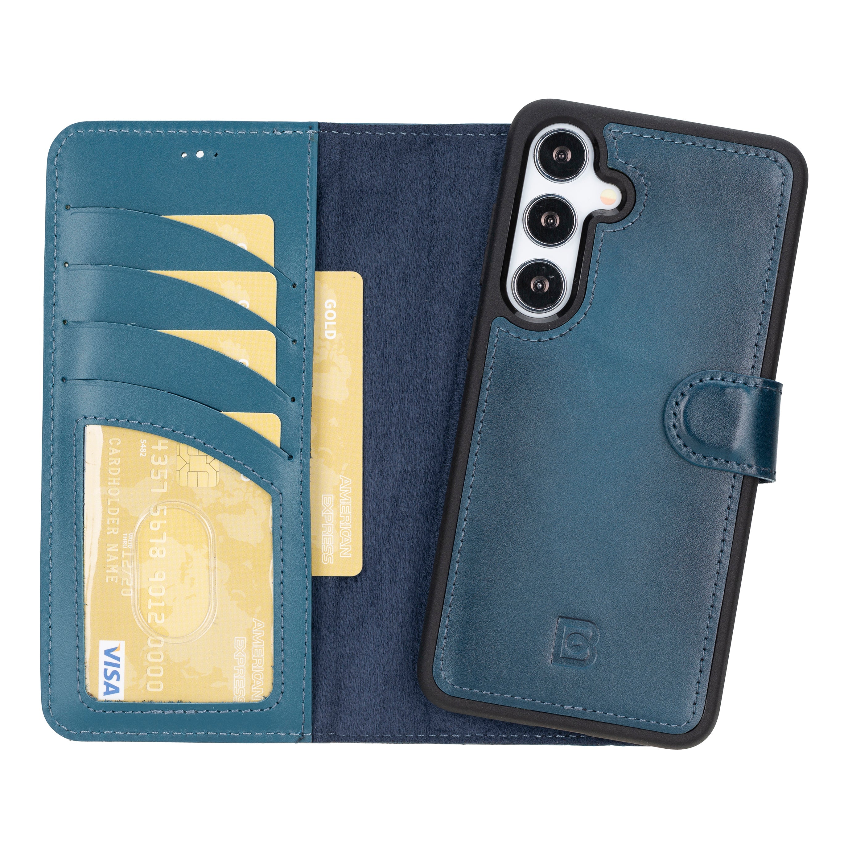 Magic Samsung Galaxy S24 Plus Detachable Leather Wallet Case