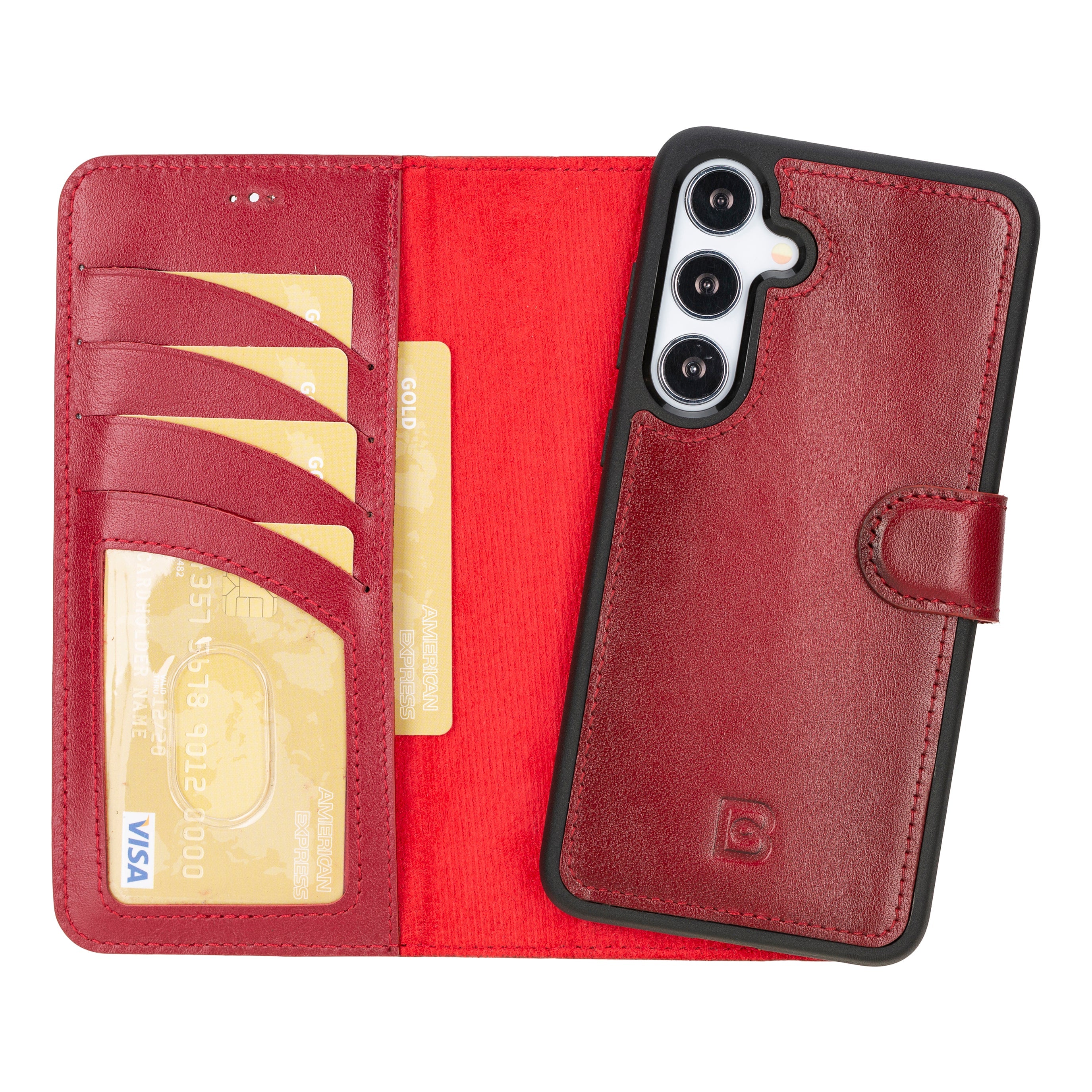 Magic Samsung Galaxy S24 Plus Detachable Leather Wallet Case