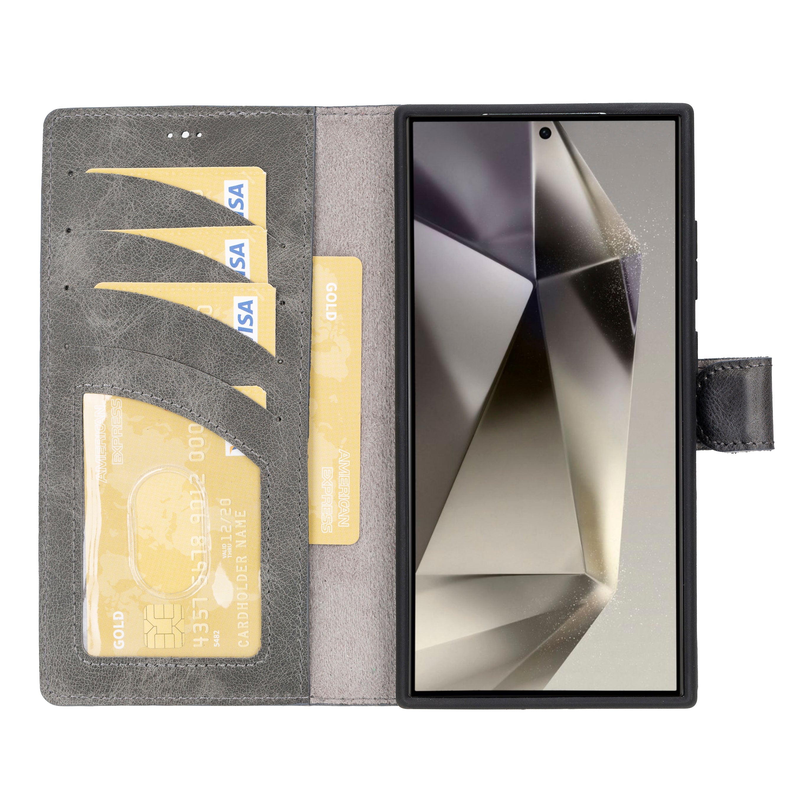 Magic Samsung Galaxy S24 Plus Detachable Leather Wallet Case